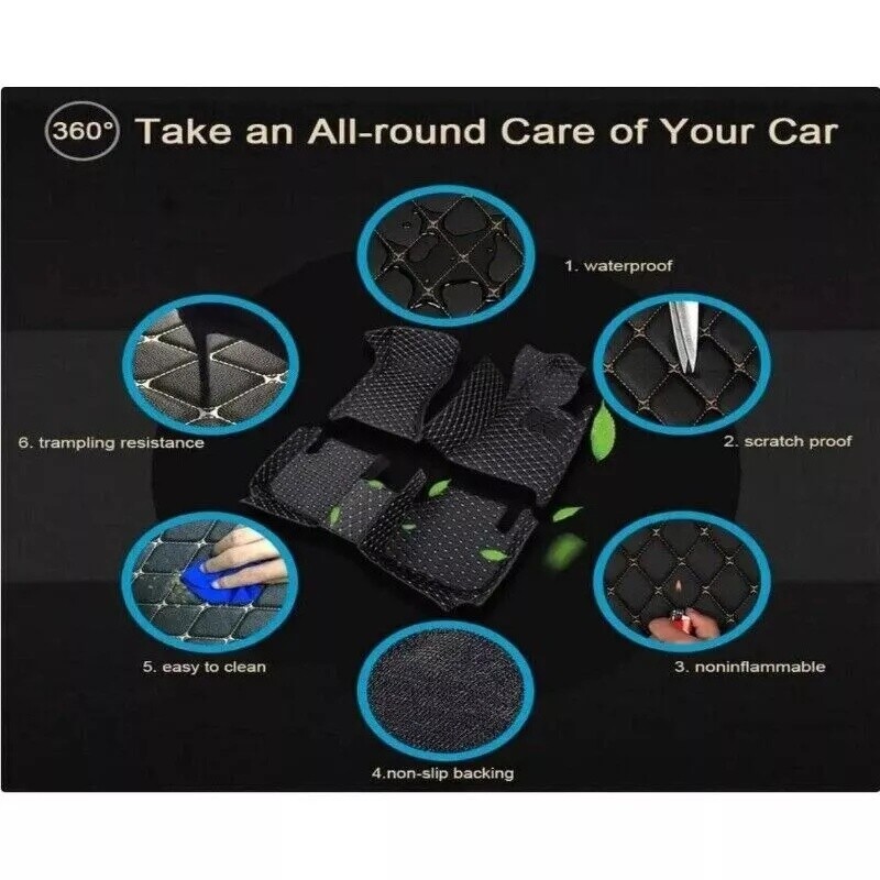 For Infiniti QX30 QX50 QX56 QX60 QX70 QX80 Car Floor Mats Cargo Liner Waterproof
