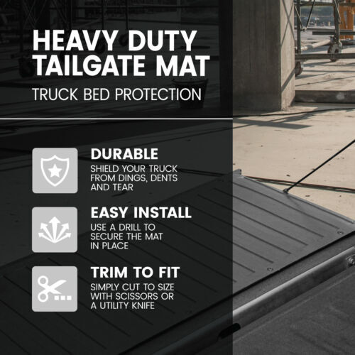 BDK Pickup Truck Tailgate Mat Liner for Chevy Dodge Ford GMC Ram & Toyota Trucks