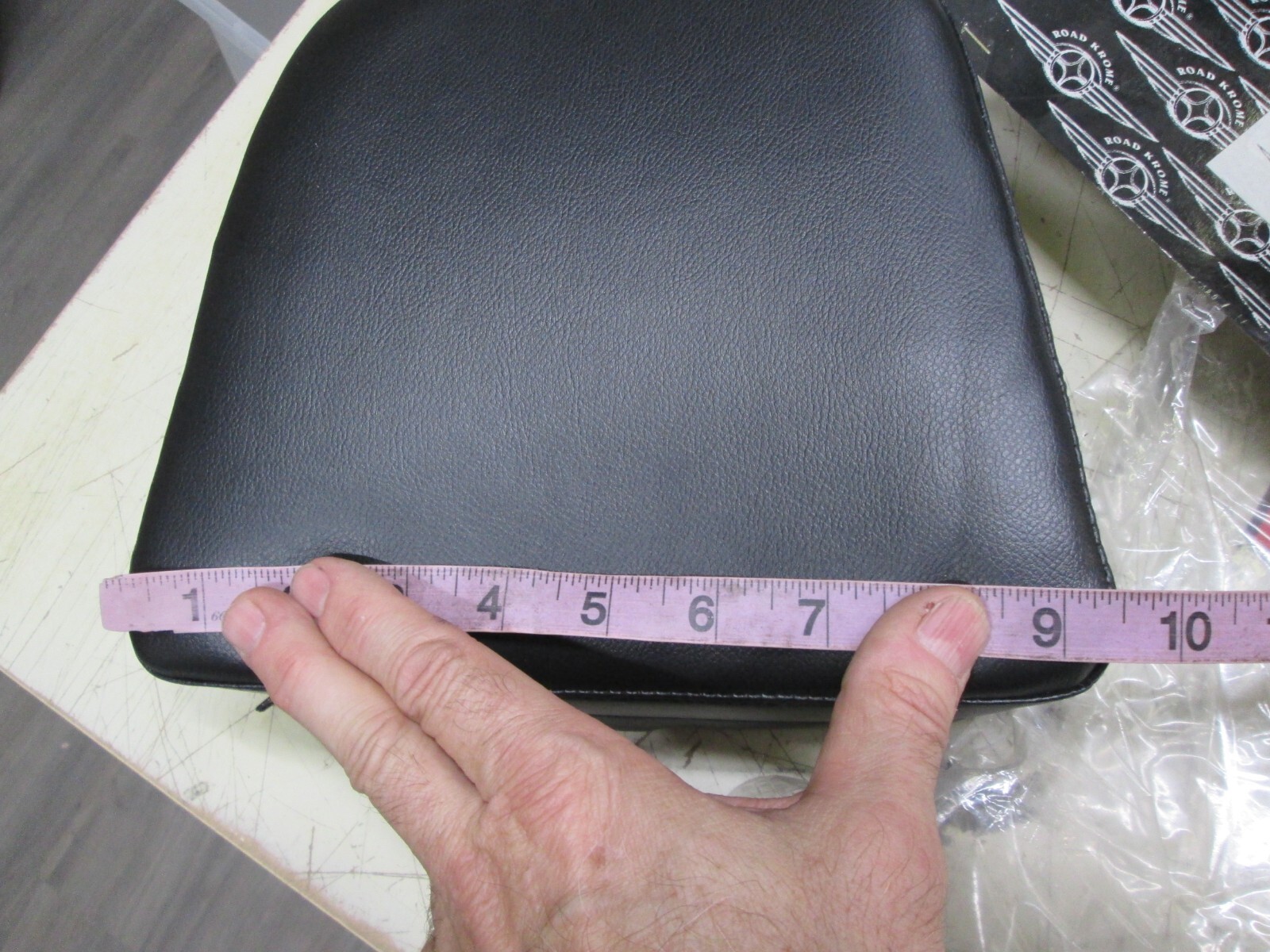 ROADKROME – REPLACEMENT SISSYBAR BACKREST PAD – THICK COMFORT 8.5 X 9.5″