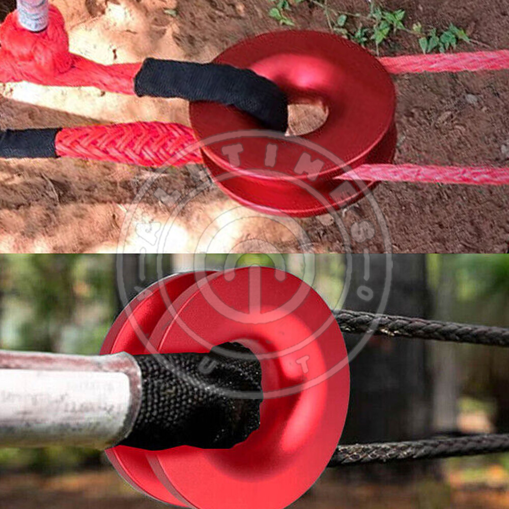 Snatch Block Pulley Winch Rope For Soft Shackle Ring Heavy Duty Recovery Ring AE