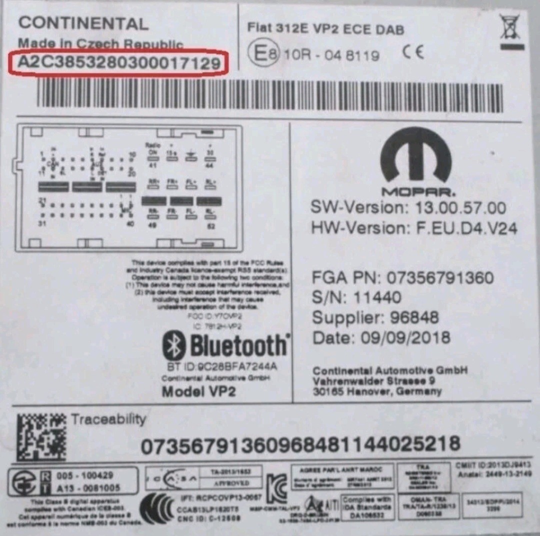 ✅ Dodge Challenger Radio Code Unlock | Uconnect Mopar PIN | Fast Digital