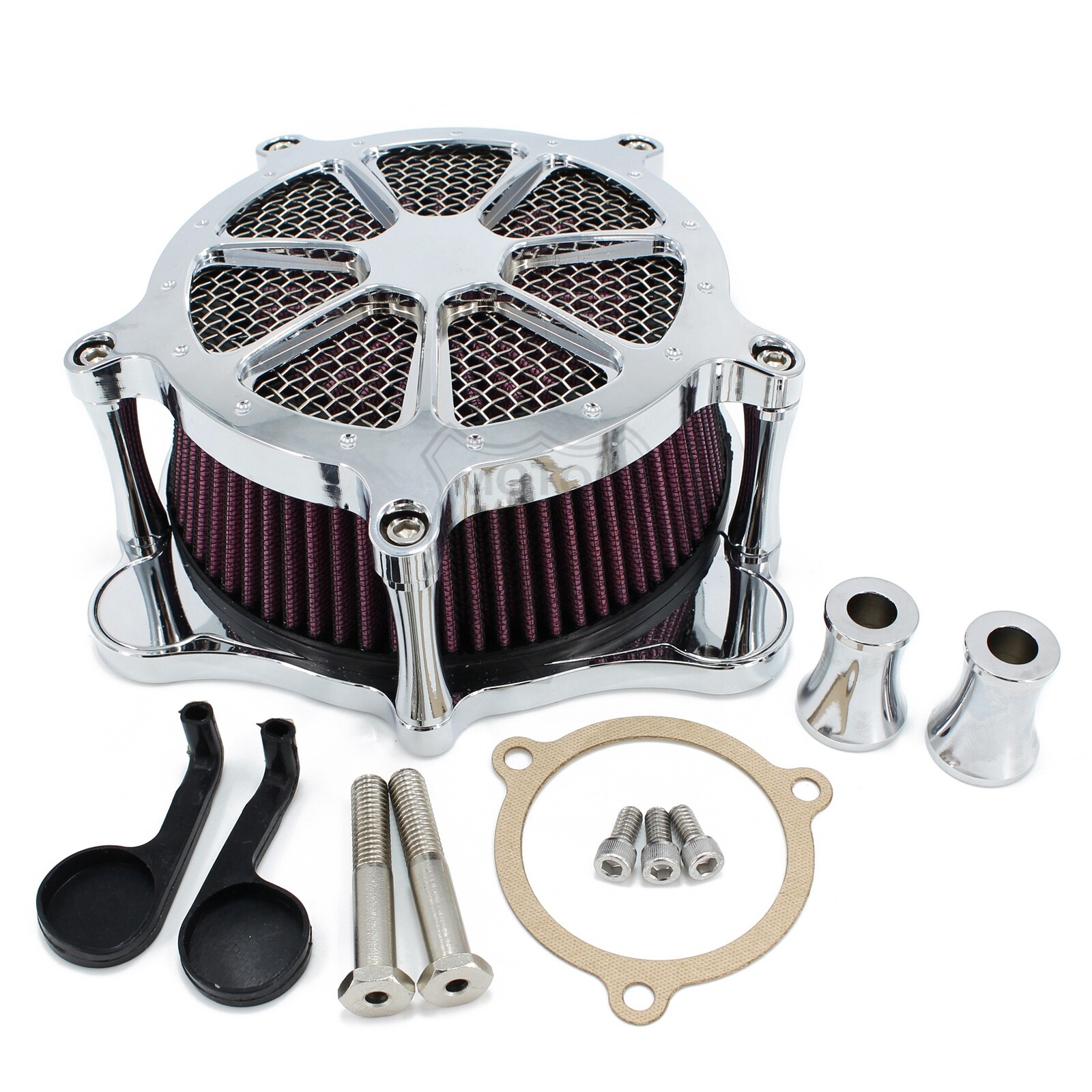 Chrome Air Cleaner Intake Filter For Harley Touring Street Glide FLHX 2008-2016