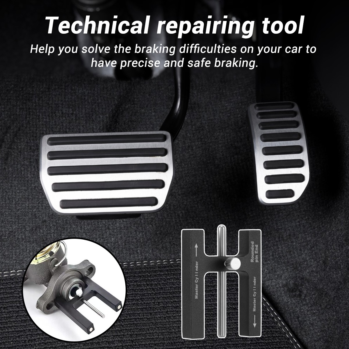Power Brake Booster Master Cylinder Push Rod Gauge Length Pin Adjustment Tool