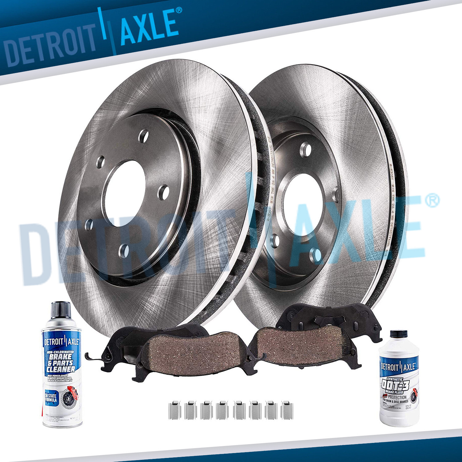 Front Brake Rotors & Brake Pads Kit for Jeep Wrangler – Brakes Rotor & Brake Pad