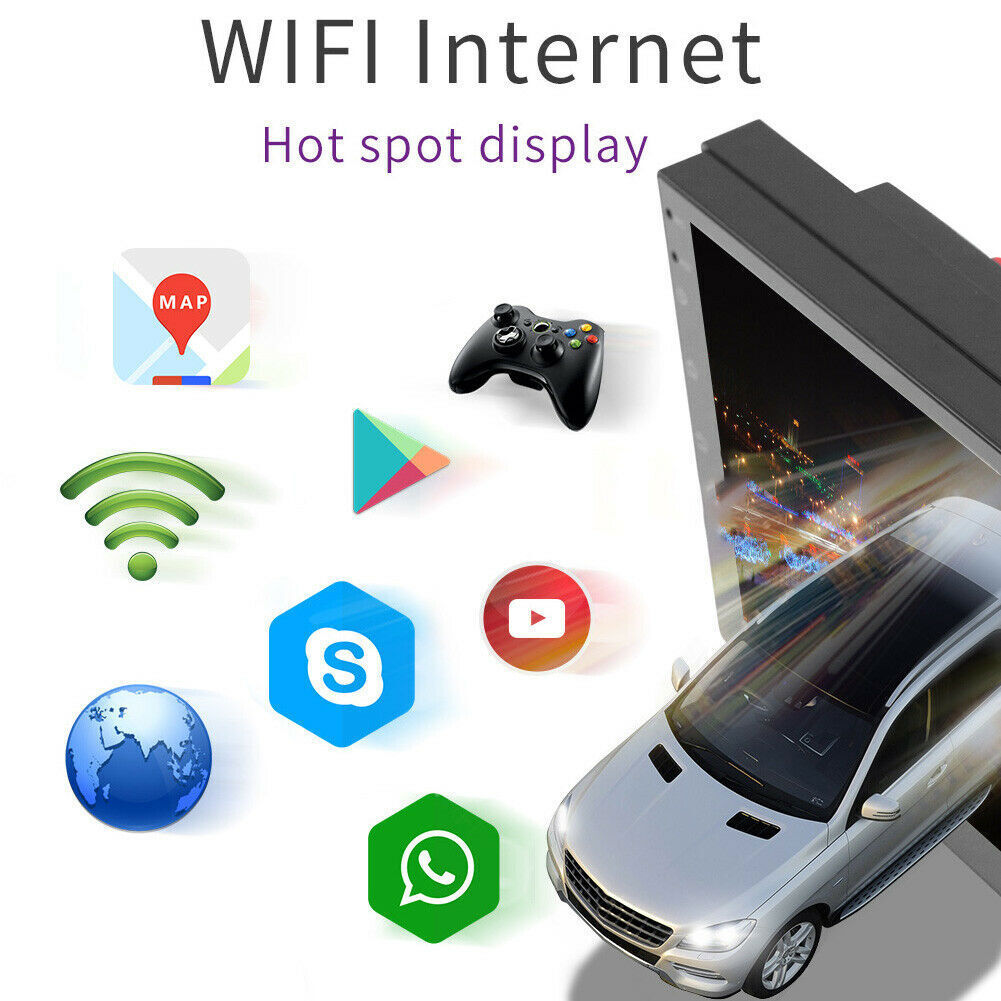 7″ Car Stereo Radio Double 2 DIN Touch Screen Android 15 GPS Bluetooth FM WIFI