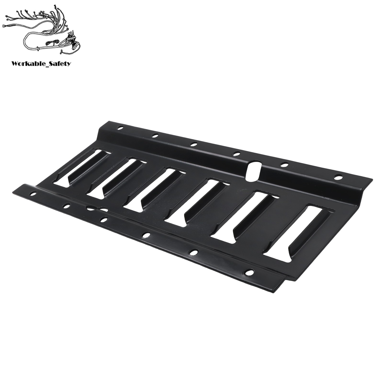 18 Pack 1′ E-Track Rail Set, Black Powder Coated Finish Fit For Trailers & Vans
