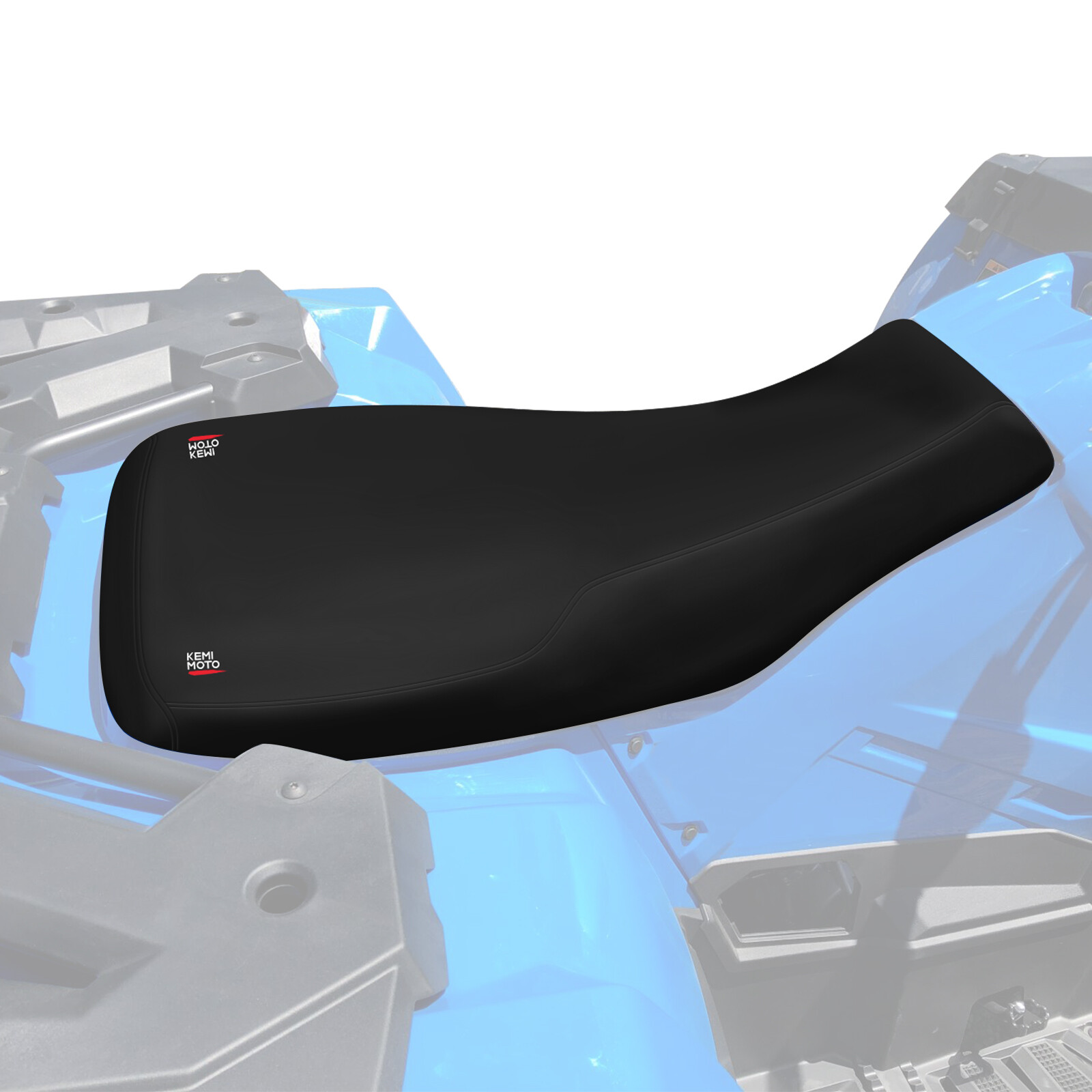 KEMIMOTO ATV Seat Cover Black for Polaris Sportsman 450 570 2014-2021 PU Leather