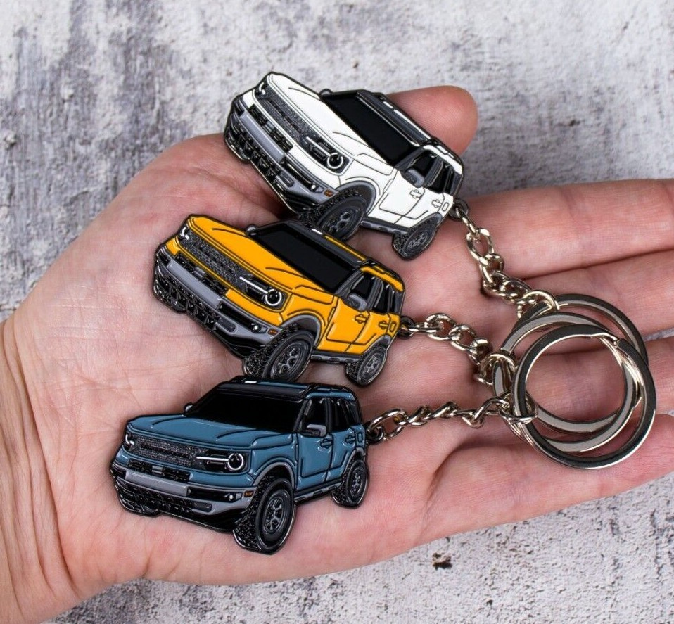 Bronco Sport Keychain compatible with Ford Bronco Sport Accessories 2023 2024 4