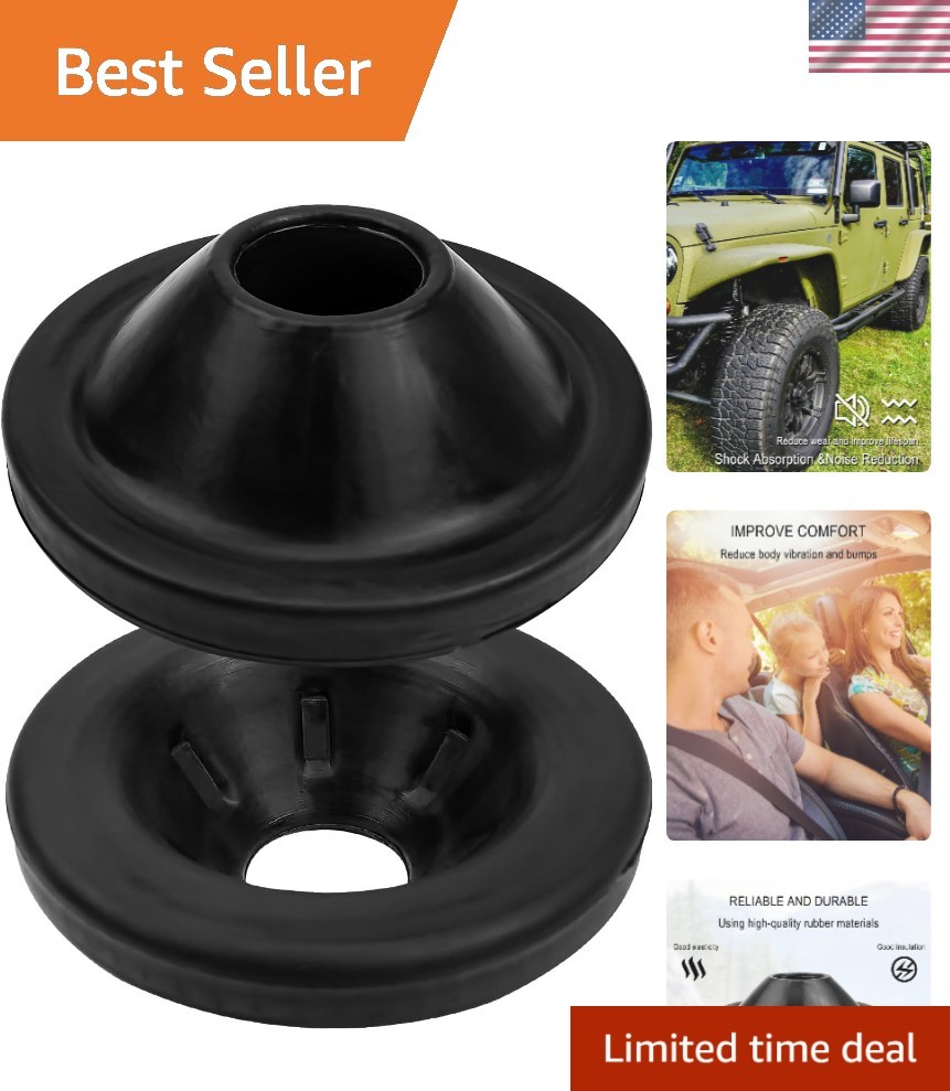 Quality Rear Upper Coil Spring Isolators for Jeep Wrangler JK JKU (2007-2018)