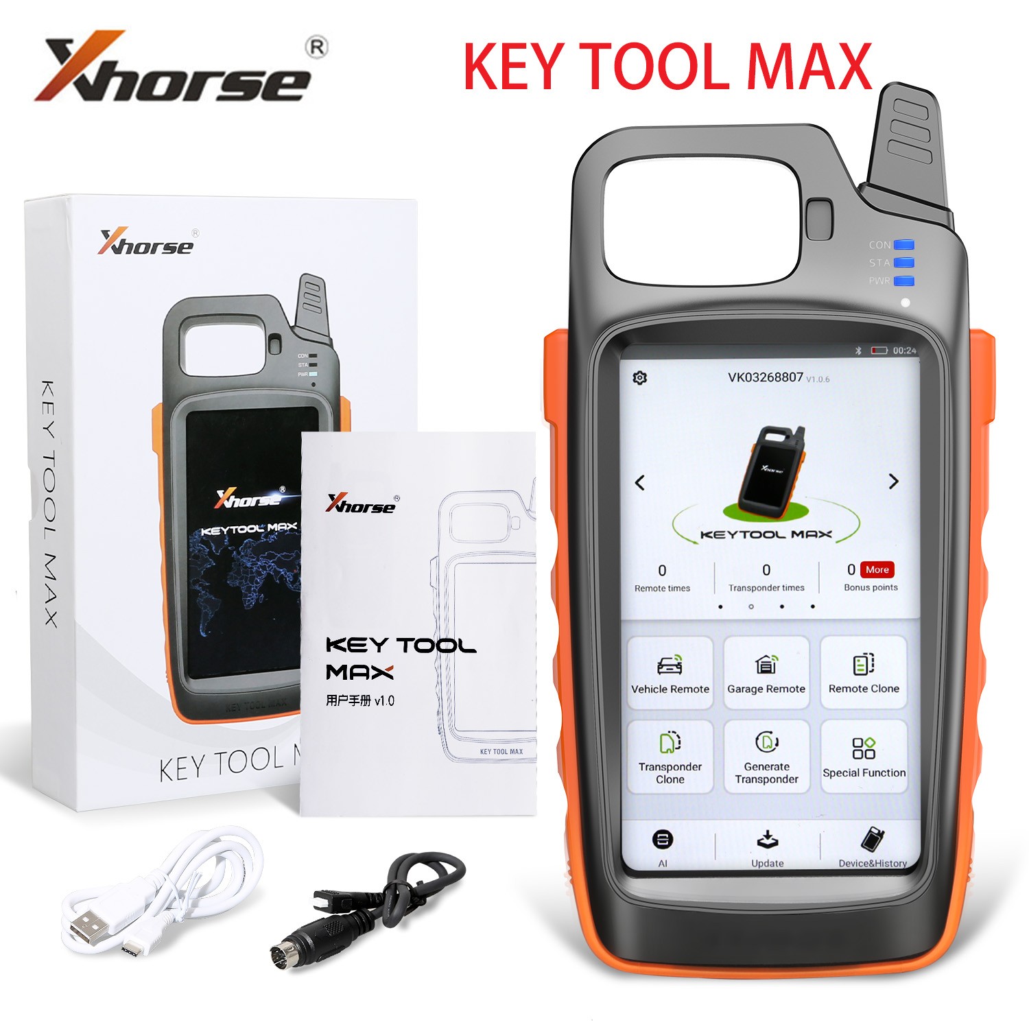 Xhorse VVDI Key Tool Max Remote & Chip Generator IMMO Progarmming Cloning tool