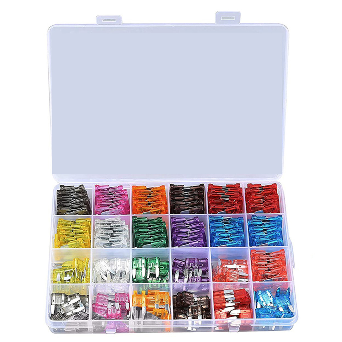 Car Blade-Type Fuse Kits Mini Size 2A 3A 5A 7.5A 10A 15A 20A 30A 35A 40A 250Pcs