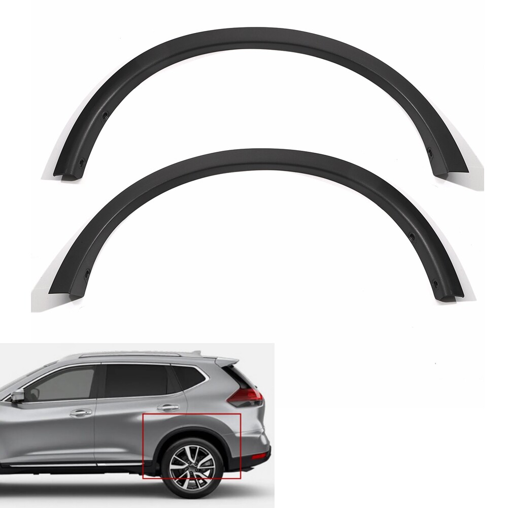 For 14-2016 Nissan Rogue Rear Left & Right Fender Flare Trim Wheel Arch Molding