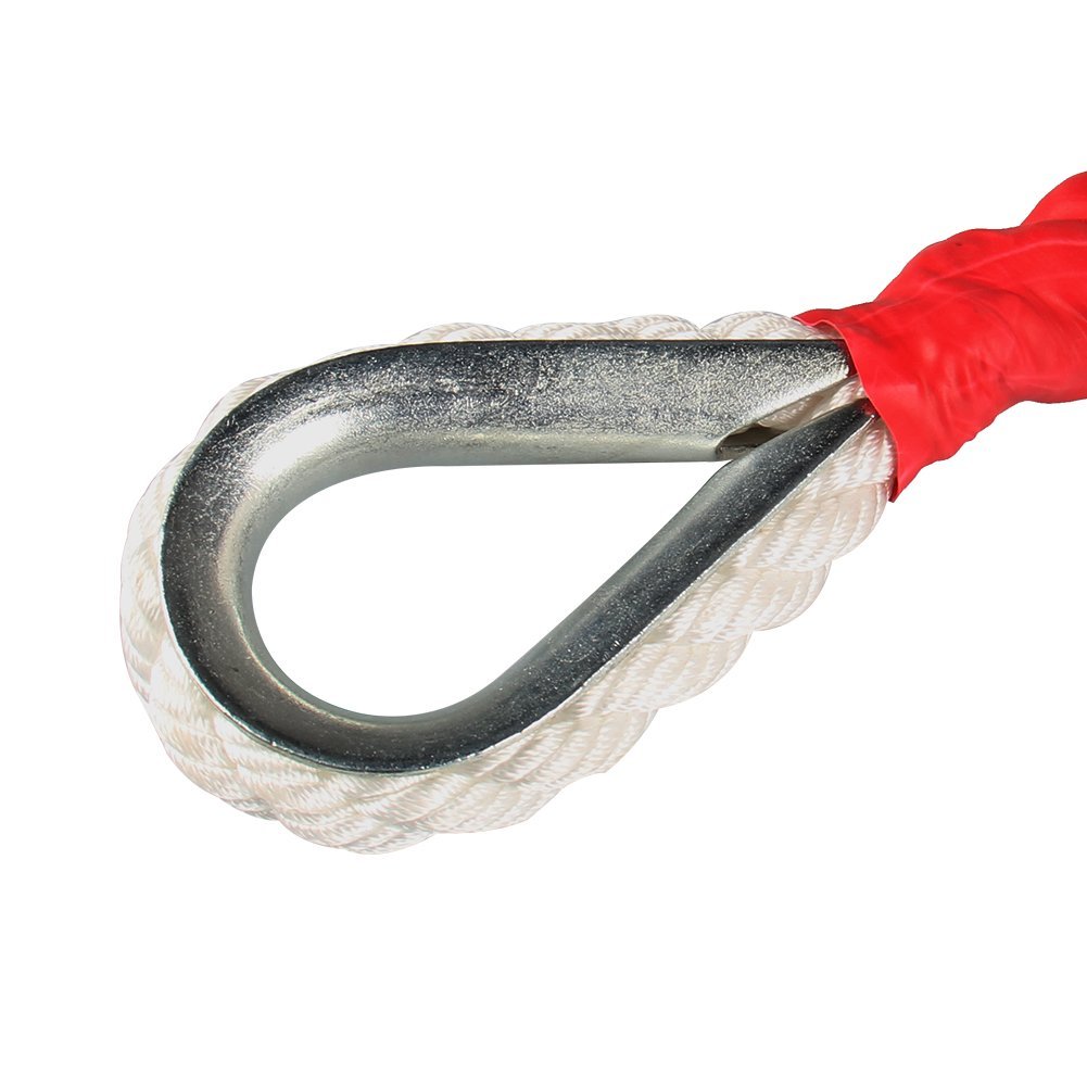 Heavy 3/4 “x200 Feet Three Strands Of White Polypropylene Rope Sheathed In Red