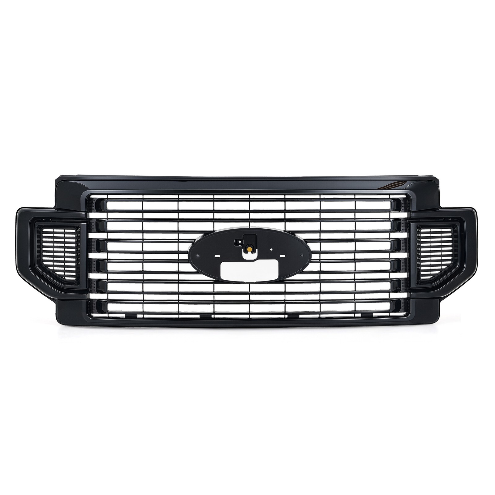 Front Bumper Grille Gloss Black For 2020-22 Ford F-250 F-350 F-450 Super Duty