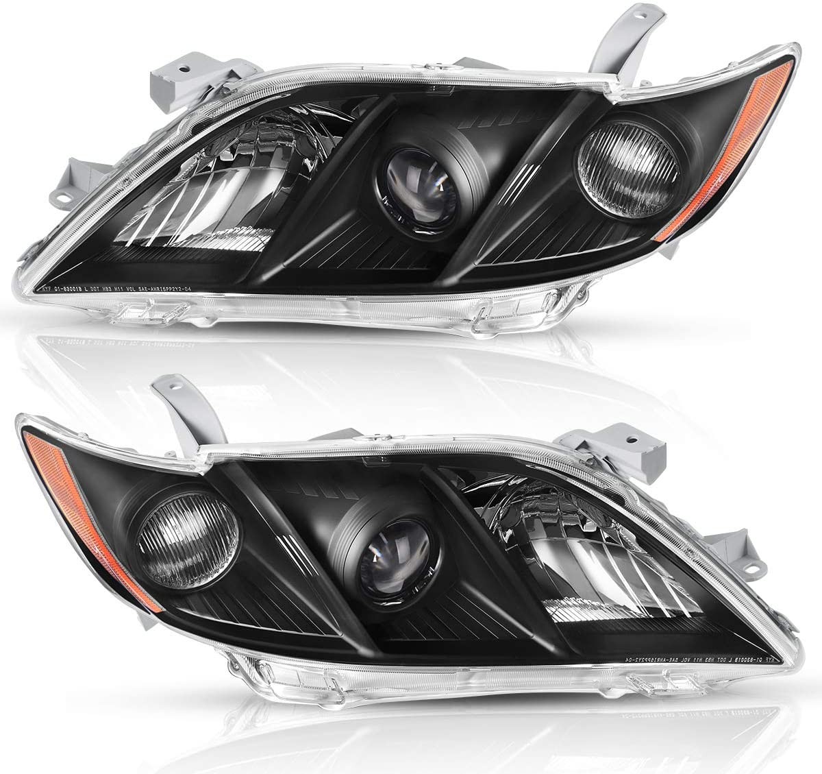 Pair Set For Toyota Camry 2007-2009 Headlight LH+RH Replacement Halogen Clear