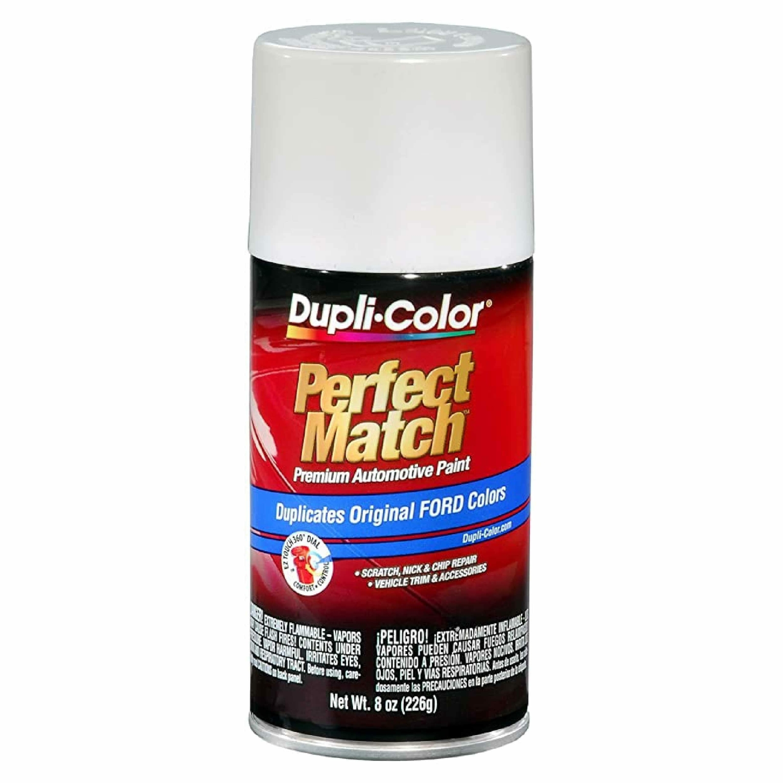 Dupli-Color Perfect Match Spray Ford Performance White WB/WP/WT/YA 8 oz