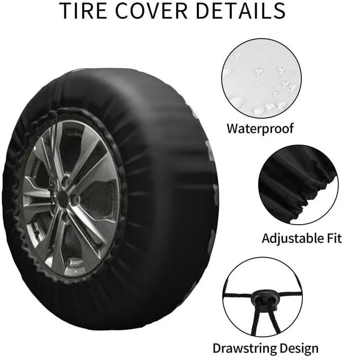 15″ American Flag Spare Tire Cover Fit Jeep Wrangler Rv SUV Truck Travel Trailer