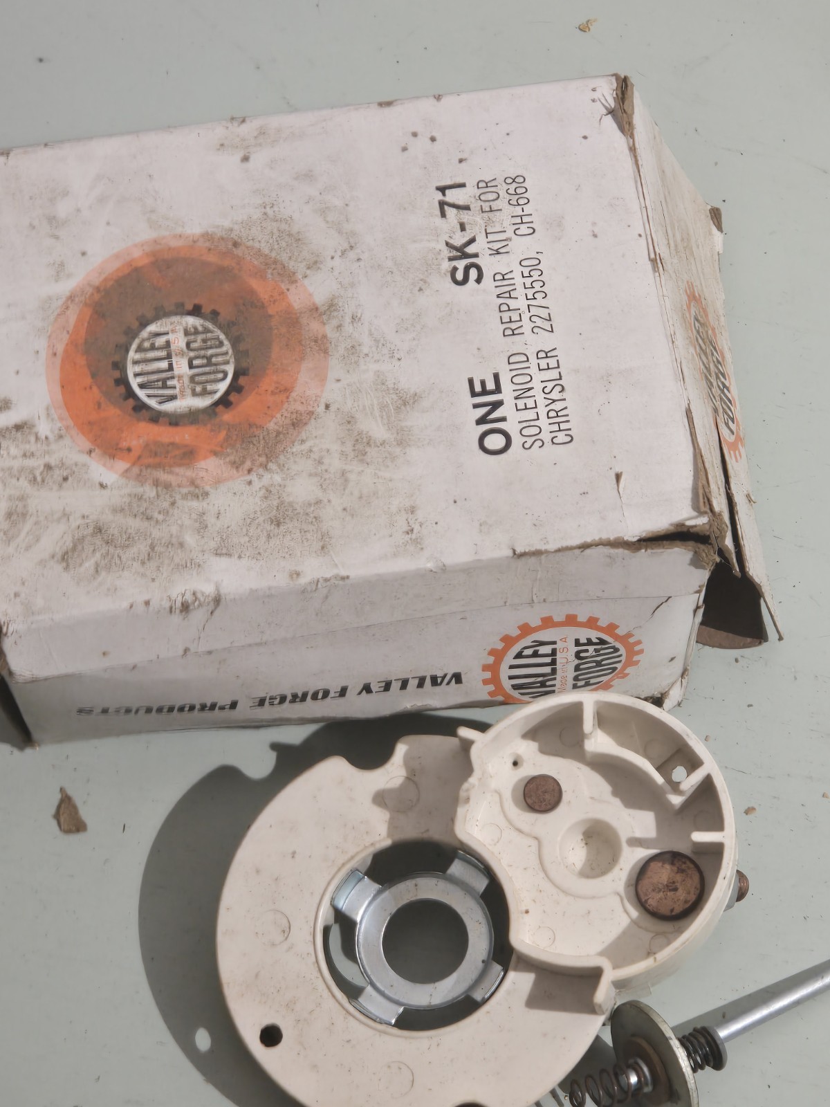 Vintage NOS Valley Forge SK-71 Starter Brush Plate Solenoid Cap CHRYSLER Read