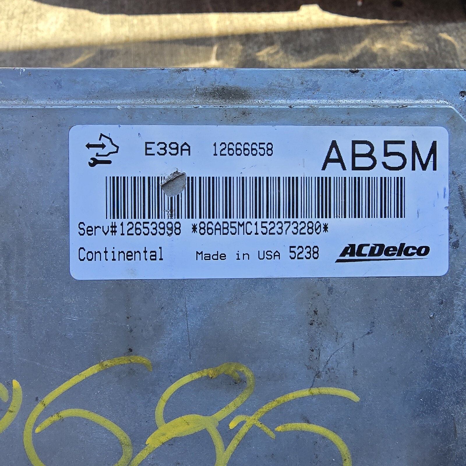 Genuine ACDelco Engine Control Module 12666658 AB5M ECM