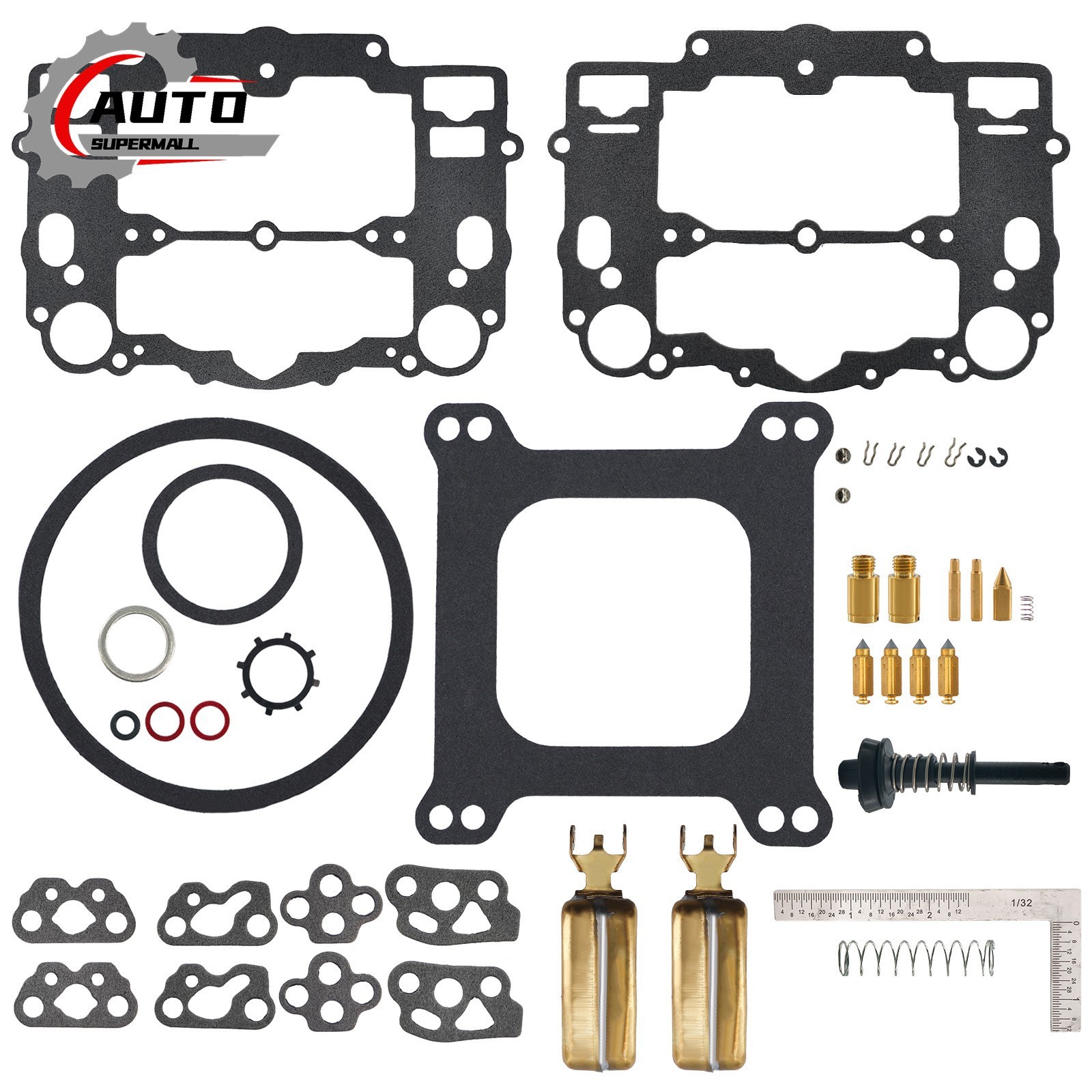 New For Edelbrock 4 bbl Carb & Carter 9000 series AFB Carburetor Rebuild Kit