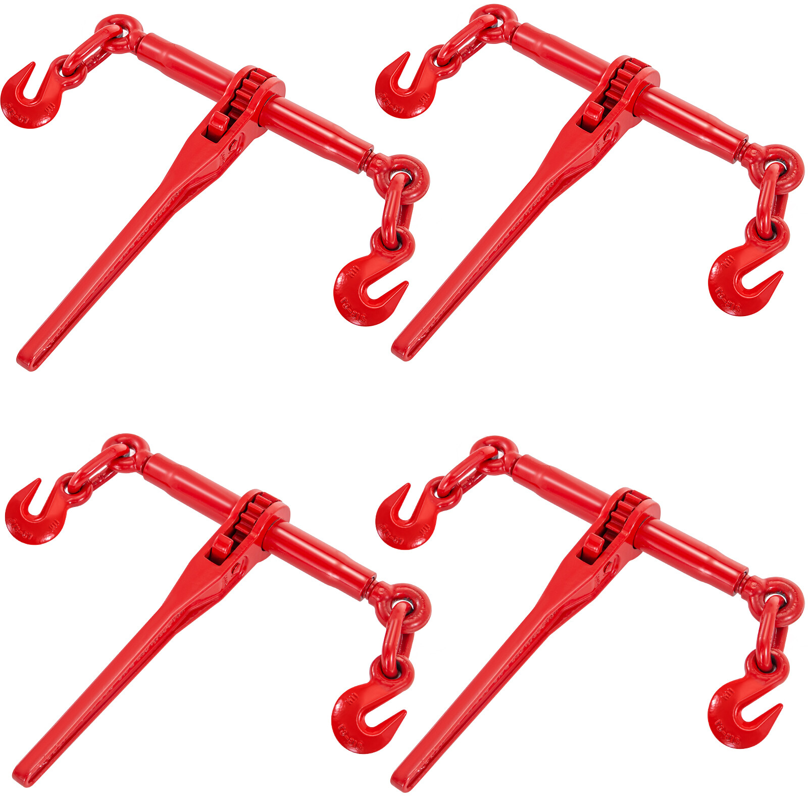 VEVOR 4PCS 3/8″-1/2″ Ratchet Binder Load Chain Binder 9200lbs for Tie Down