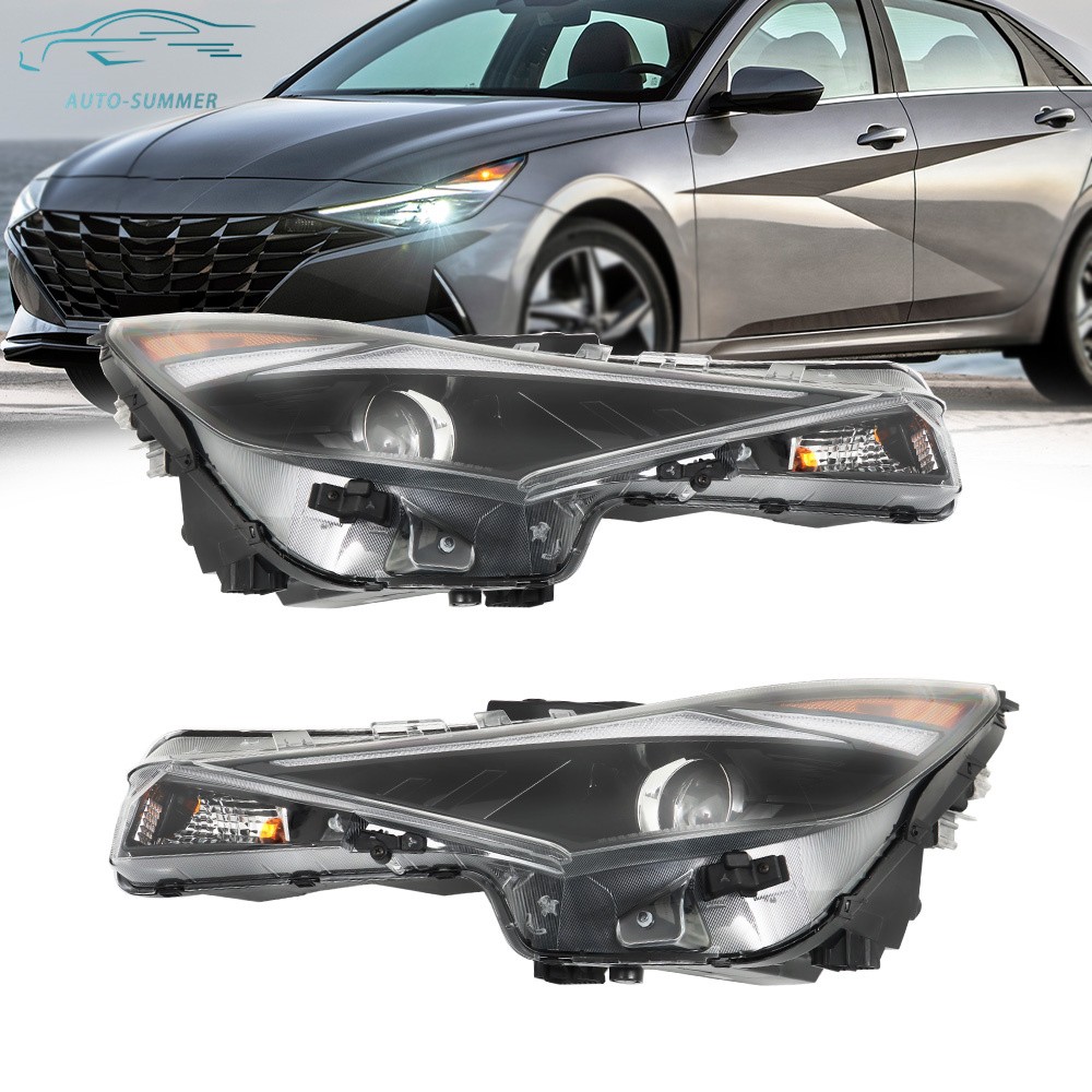 For Hyundai Elantra 2021 2022 Headlights Assy Halogen w/LED DRL Left&Right Side