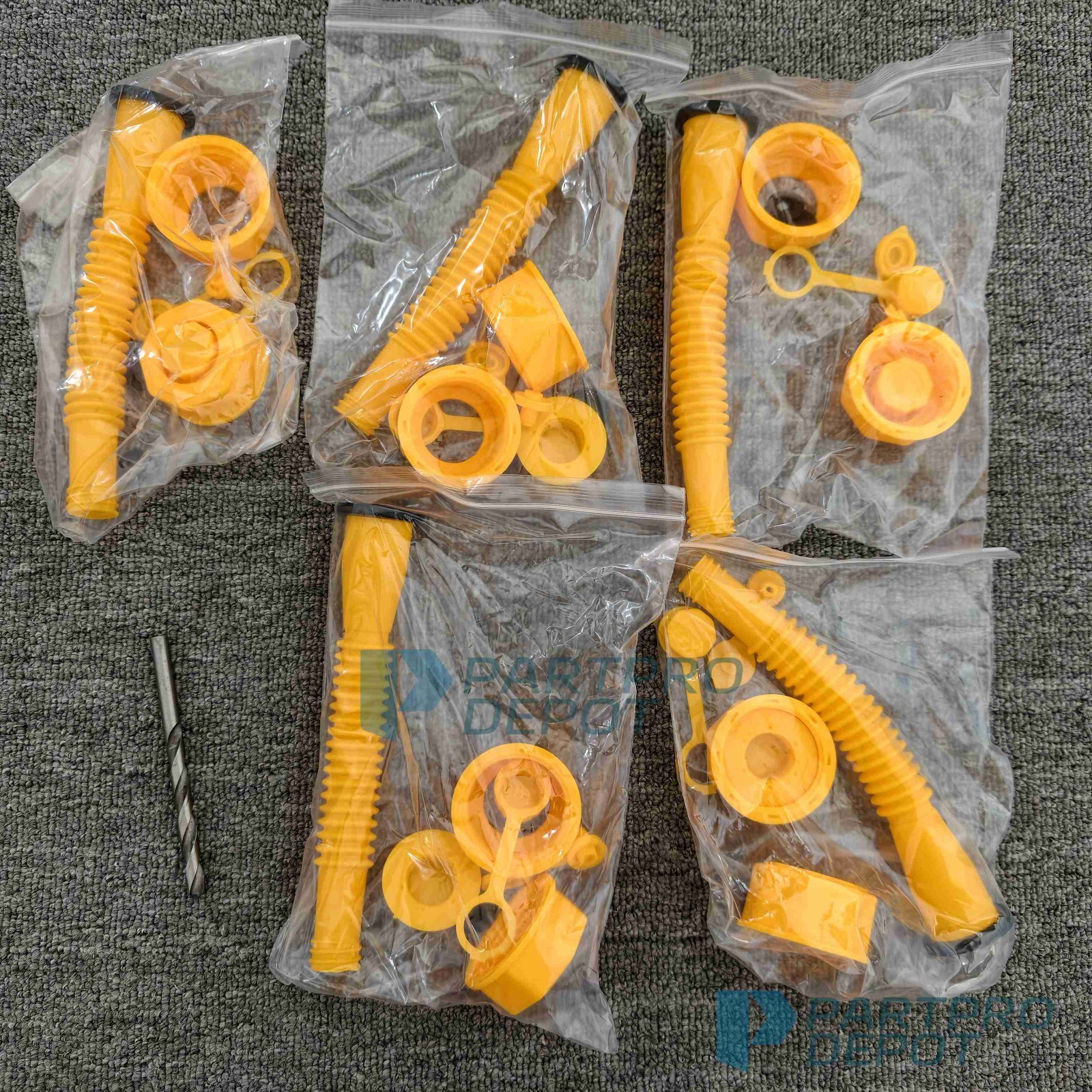 5x Gas Can Spout Nozzle Vent Kit Replacement For Plastic Gas Cans Old Style Caps