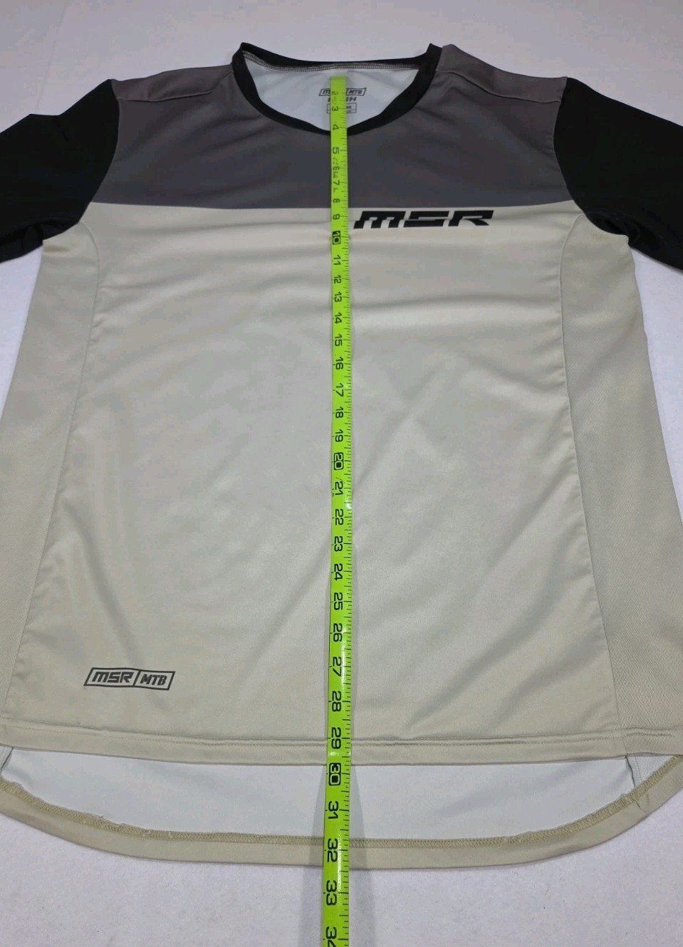 MSR MTB Rush Jersey X-Large Gray/Black Compression Shirt