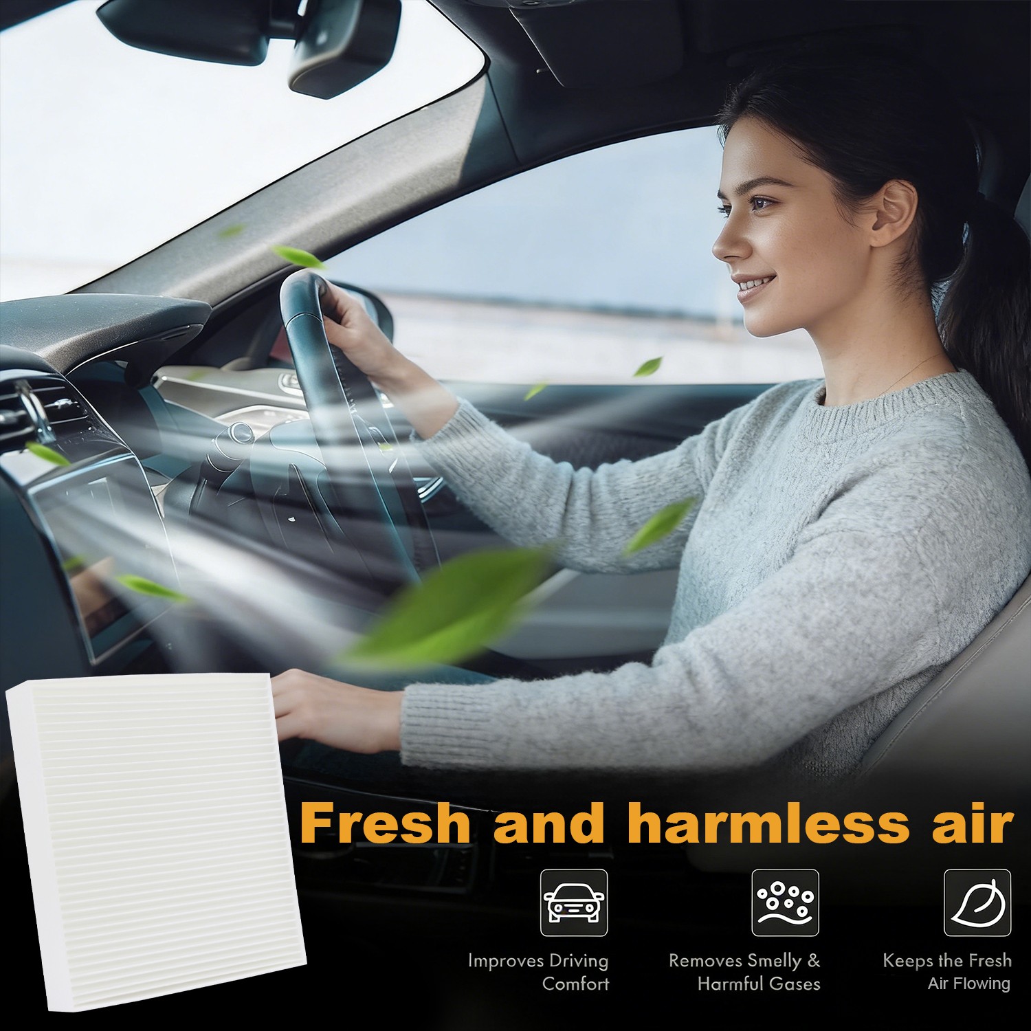 Cabin Air Filter 87139-YZZ09 For Dodge Dart 2013-2016 L4 1.4L Toyota Tacoma