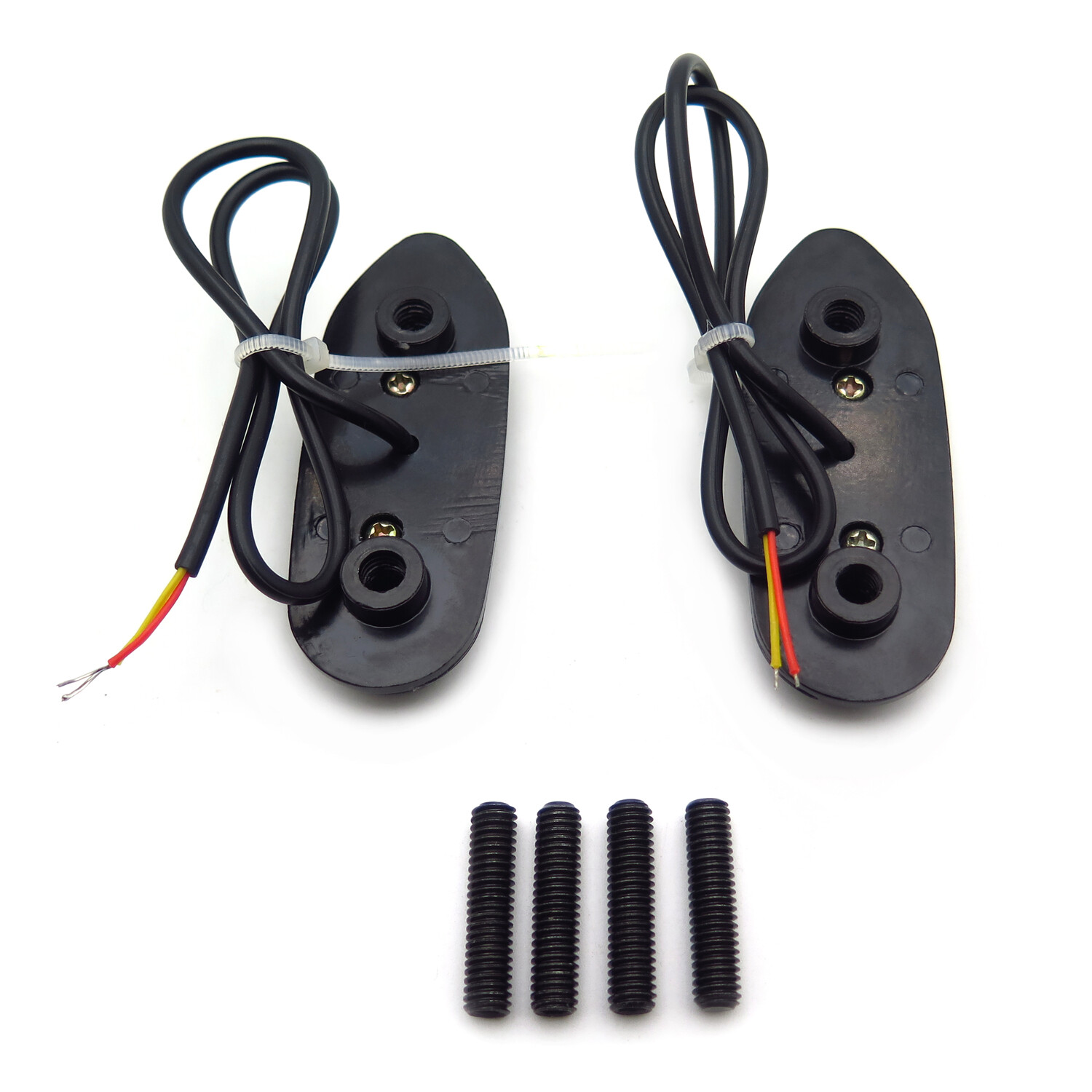 HTTMT LED Signal Black Mirror Block Off Base Plate For Suzuki 05-08 GSXR1000 06-
