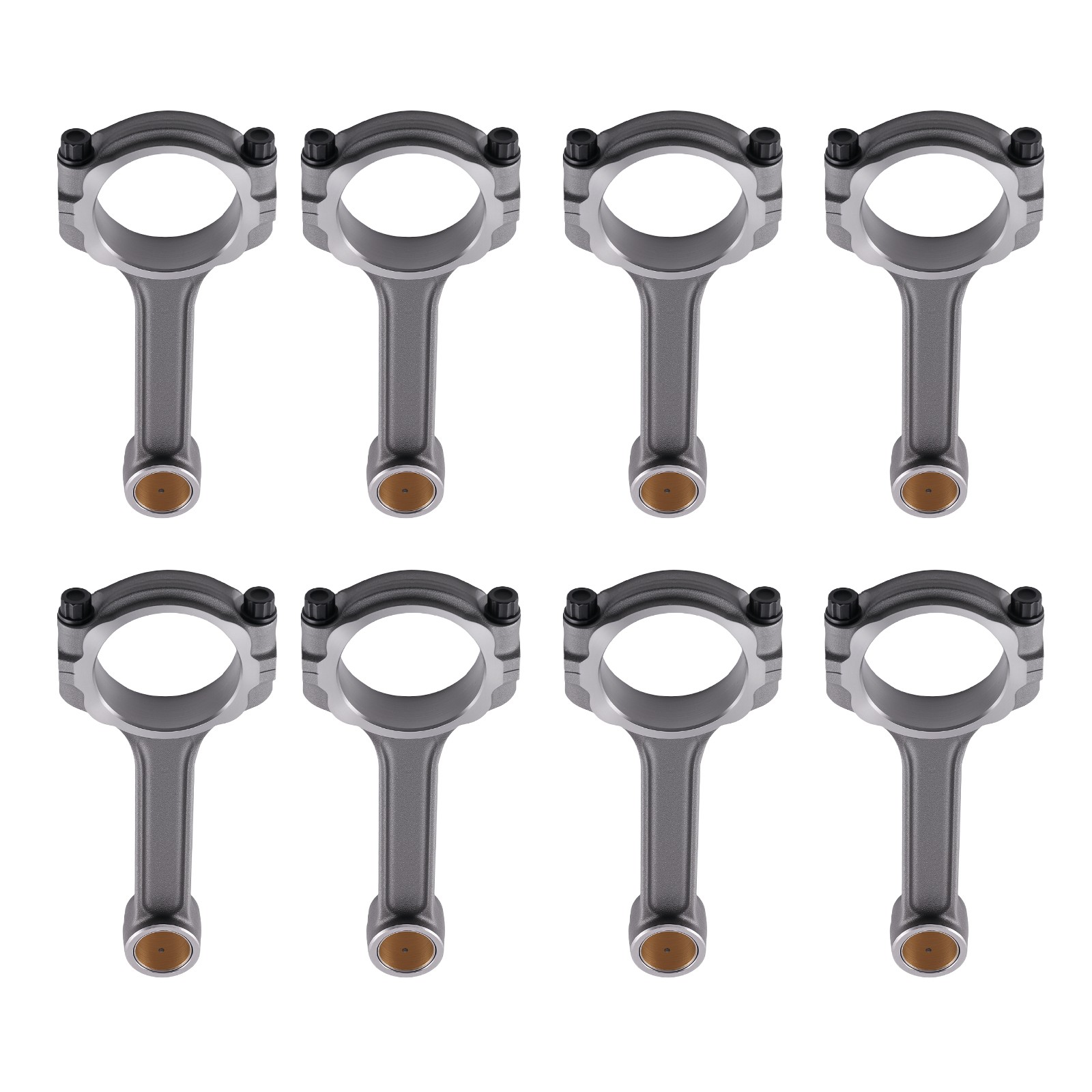 I Beam 6.000″ 2.100″ .927″ 5140 Connecting Rod Bushed Floating For Chevy SBC 350