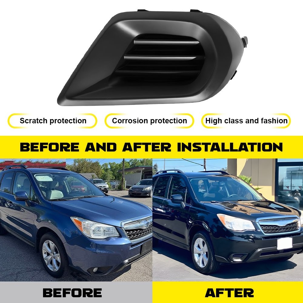 Bumper Fog Light Cover Bezel Passenger Side For 2014 2015 2016 Subaru Forester