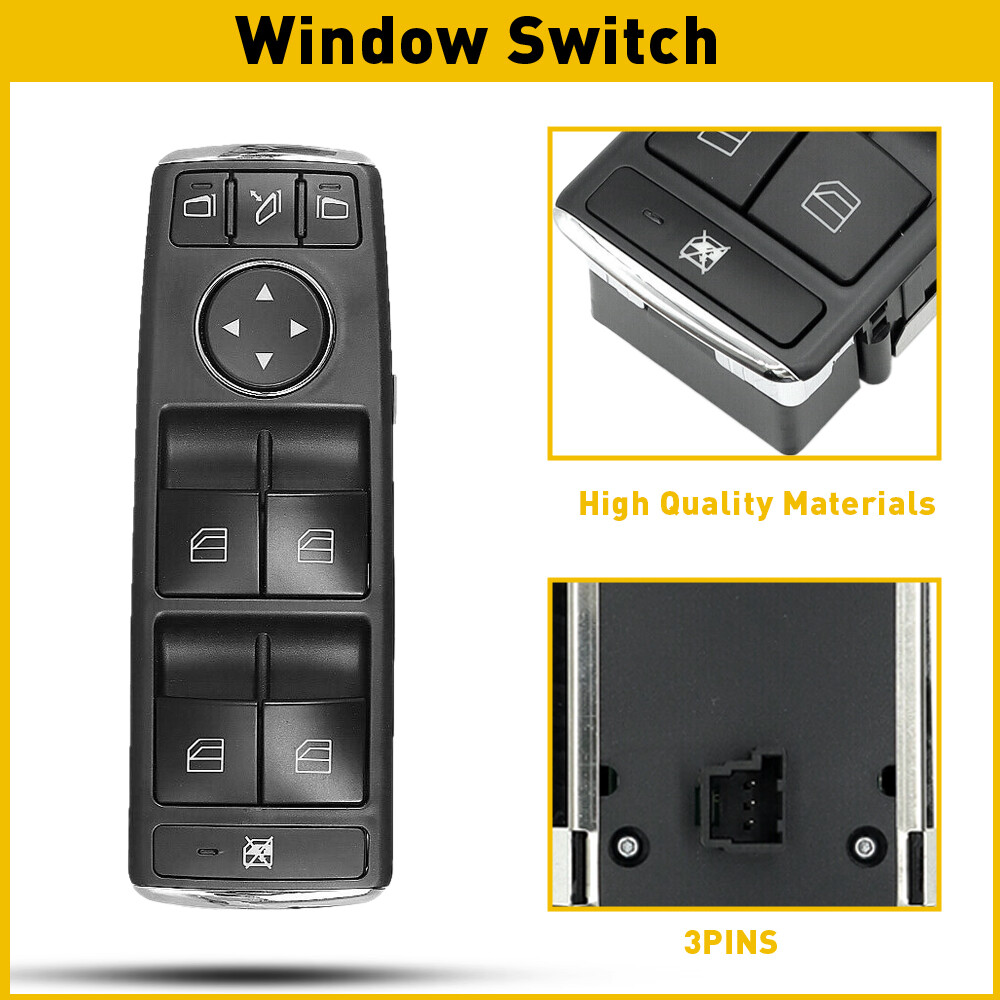 Power Window Master Switch 1669054400 Black Fits For Benz W166 X156 GL450 ML350