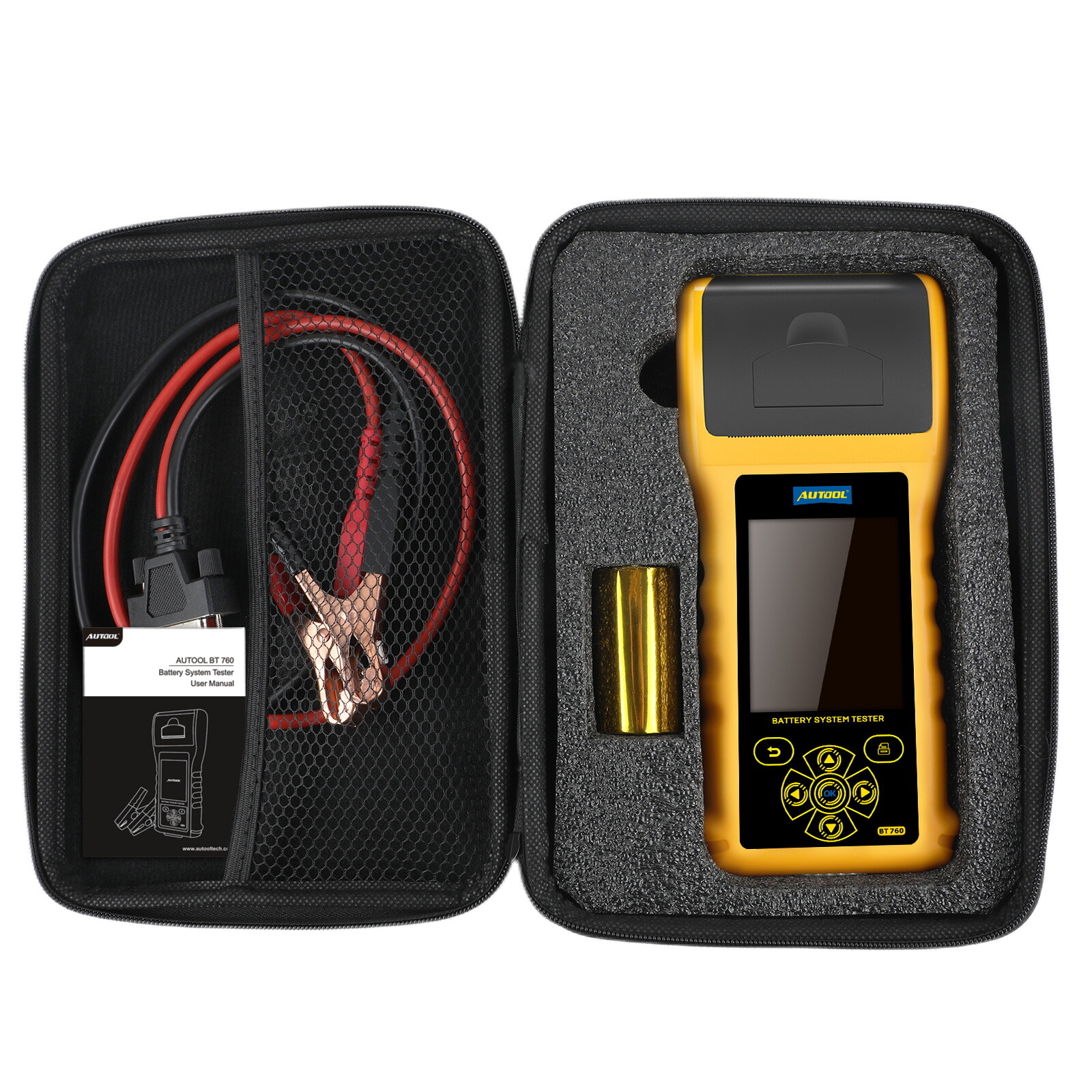6V 12V 24V Car Battery Tester Cranking Charging Load Test Analyzer With Printer
