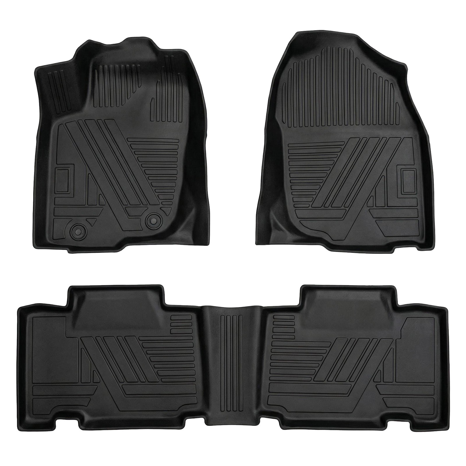 For 2013-2018 Toyota RAV4 TPE Floor Liners 3Pcs Heavy Duty Odorless Black