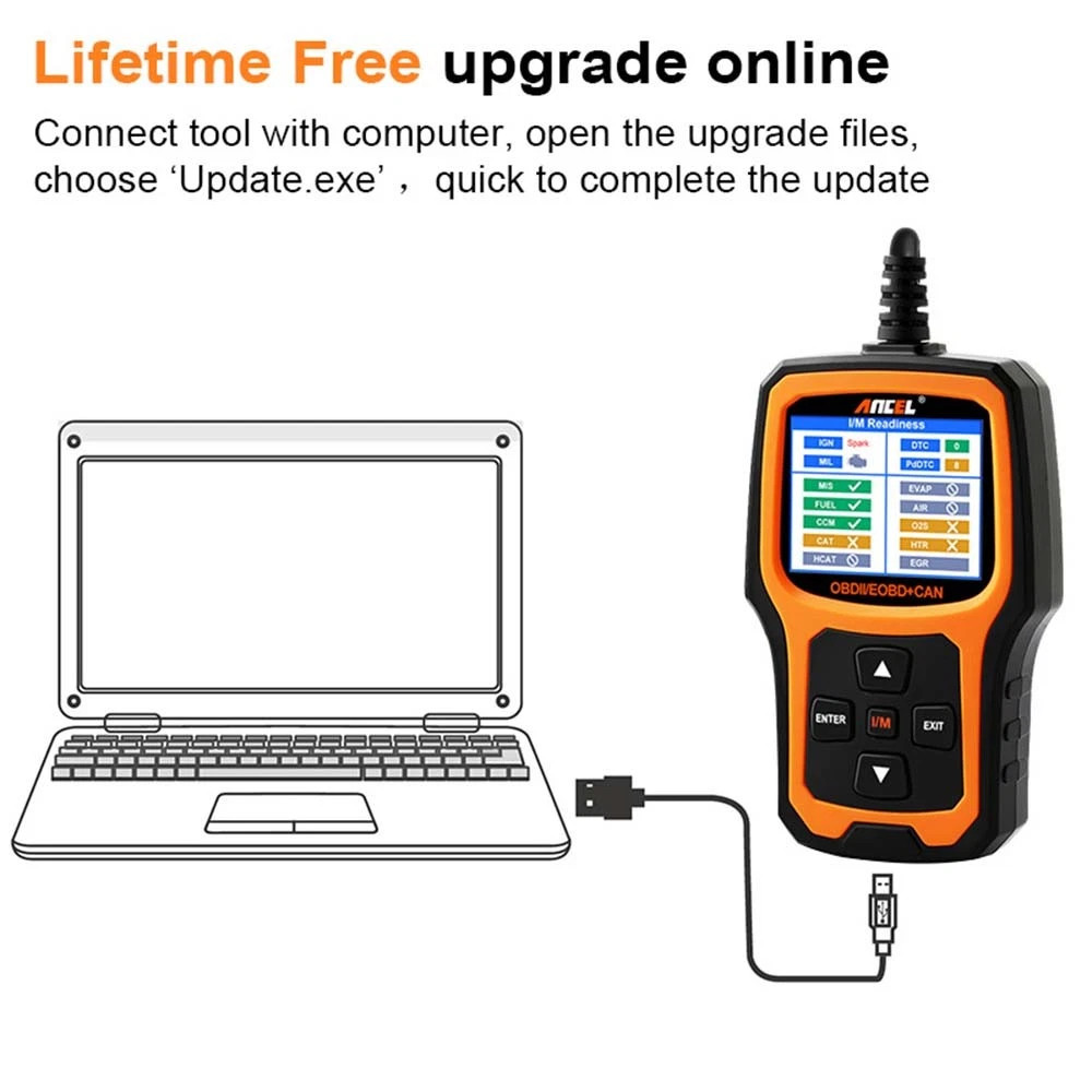 Foxwell NT301 Plus Car Engine OBD2 Scanner Diagnostic Code Reader Battery Tester