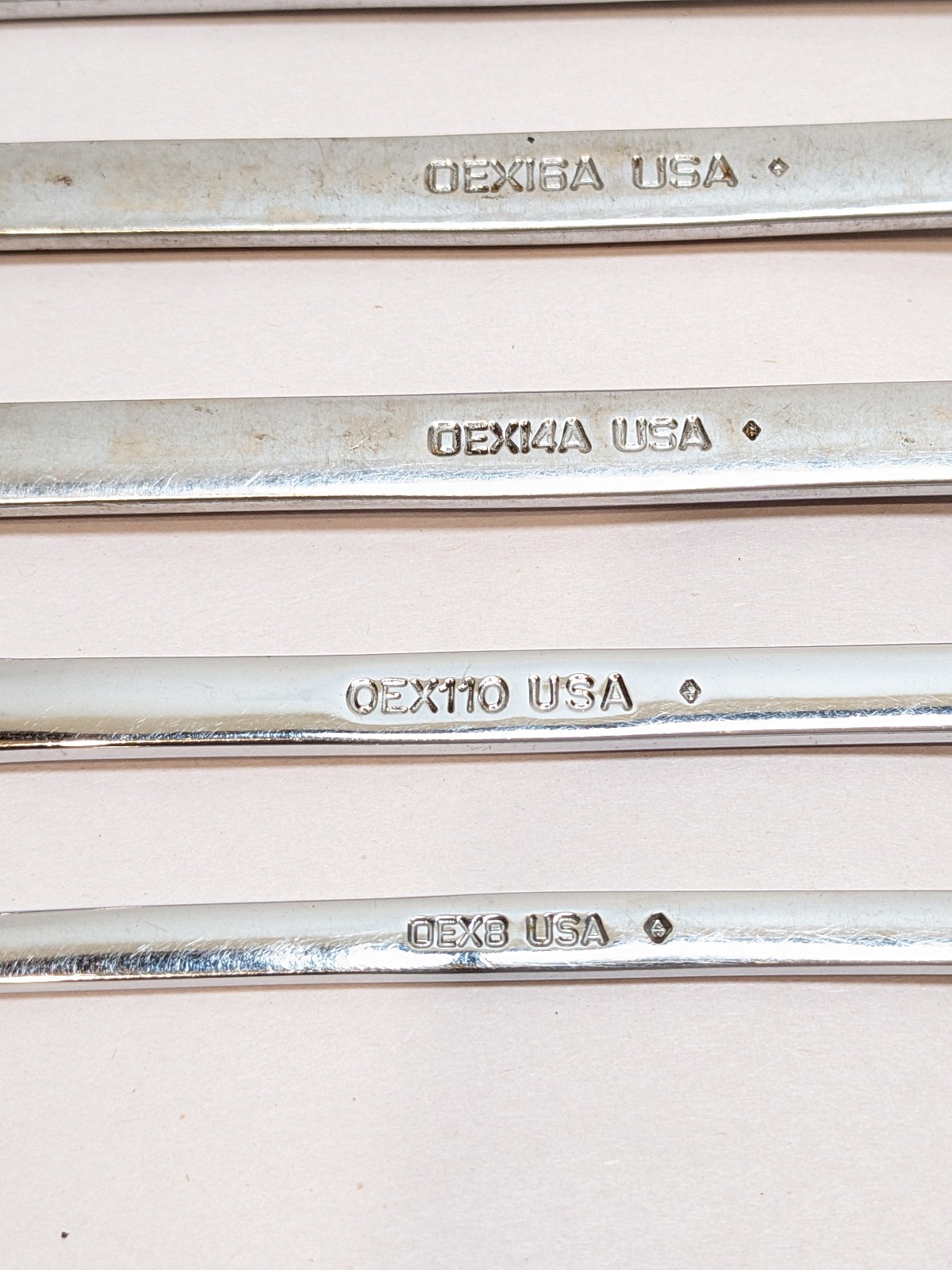 (10 Pc) Snap on Tools SAE Wrench Set Lot Comination Wrenches from 1/4 to 7/8