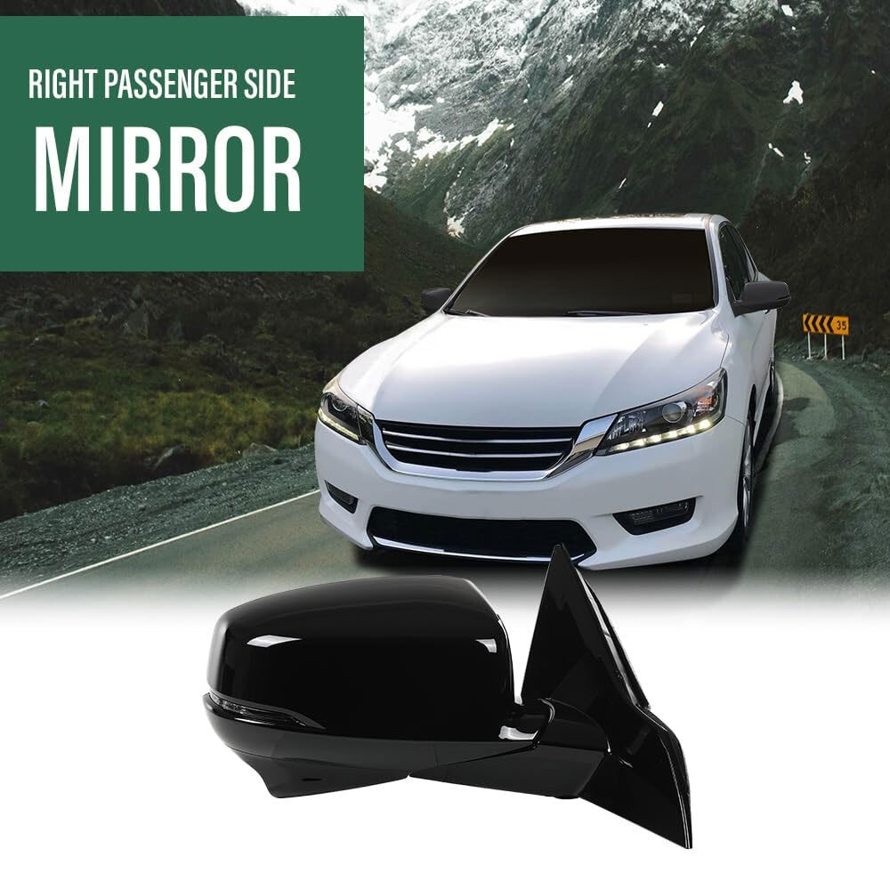 For Honda Accord Sedan 2013-2015 Right Passenger Side View Mirror Heated Camera