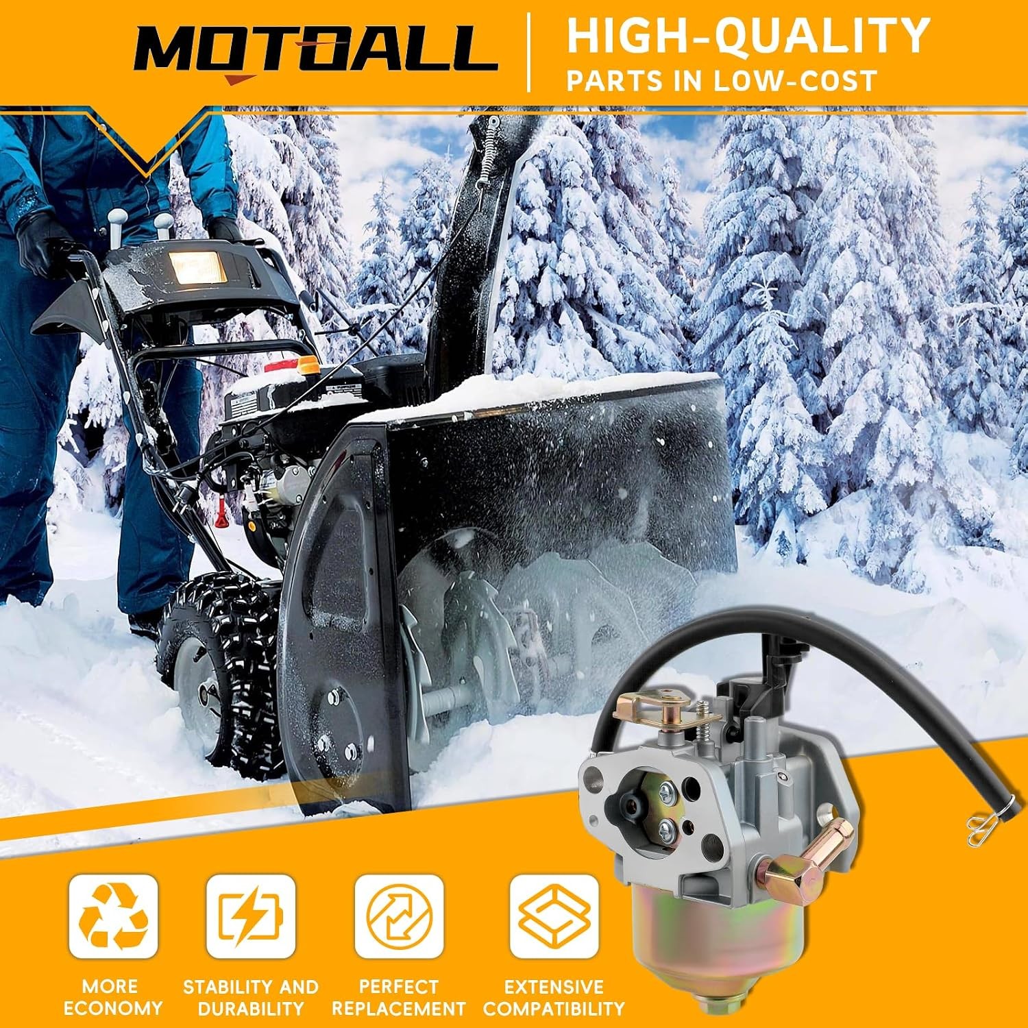 MOTOALL 520-862 Carburetor for Cub Cadet MTD Troy Bilt HUAYI 170S 170SA 165S 165