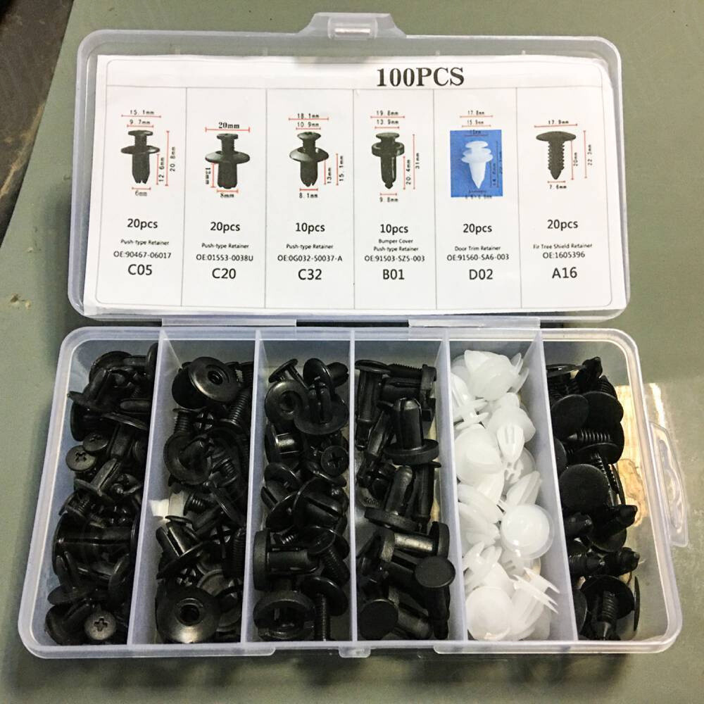 Assortment Clip Trim Car Push Pin Rivet Bumper Door Panel Retainer Fastener 100x