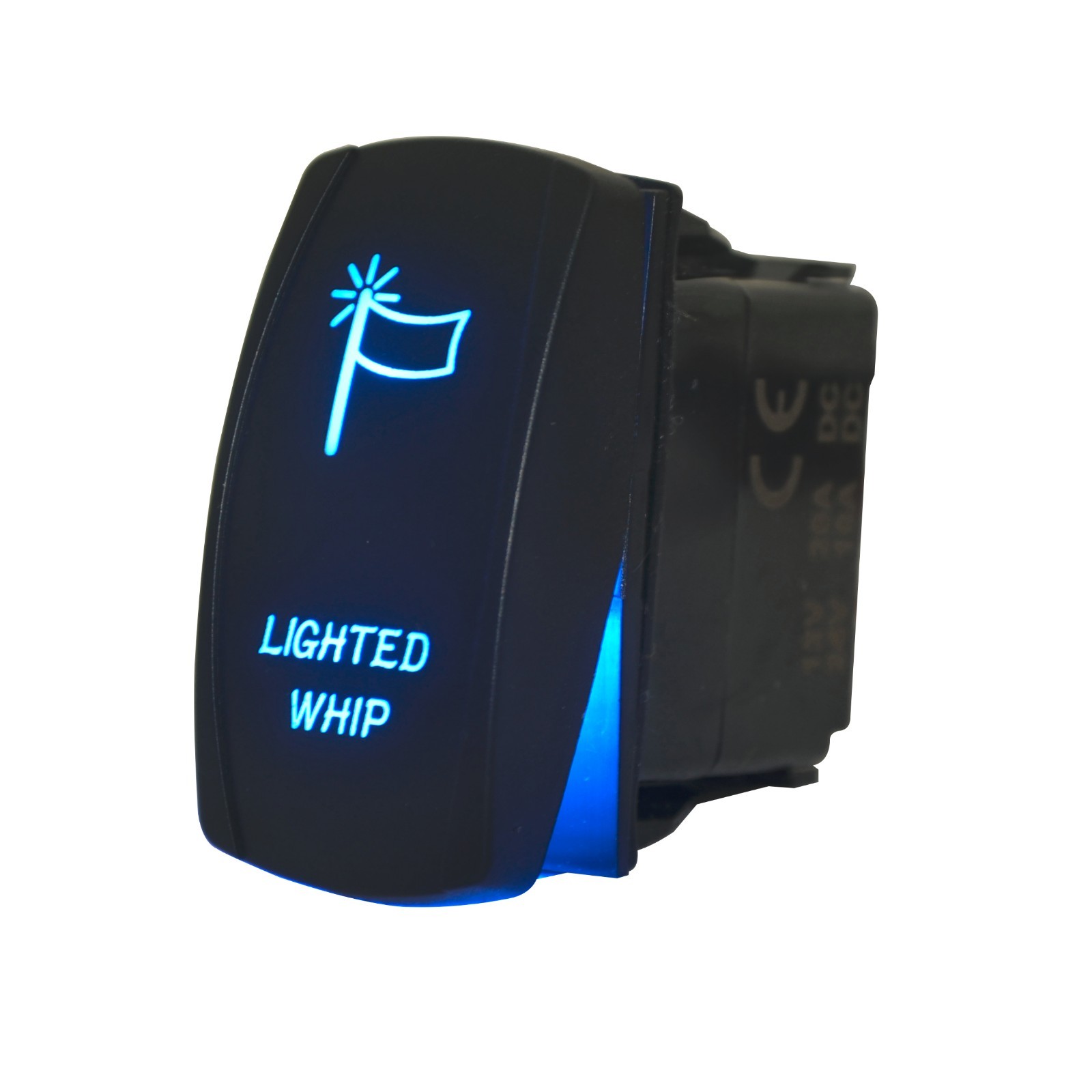 5 Pin Rocker Switch Laser LED Lighted Whip For Polaris Ranger RZR UTV SXS Truck