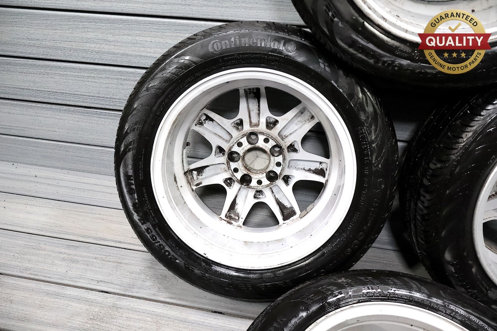 2001-2006 MERCEDES 16″ C CLASS 7JX16H2 ET37 TIRE 205 / 55 R16 WHEEL RIM SET OEM