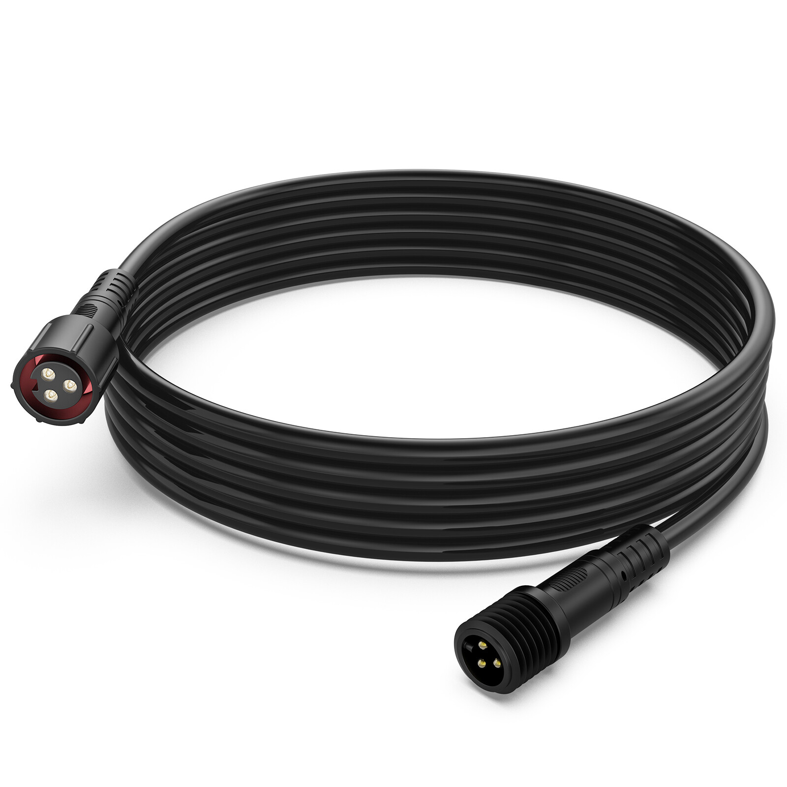 MICTUNING 6.56FT 3-Pin Extension Wire Cable Cord for C2,W1,V1 RGB+IC Rock Lights