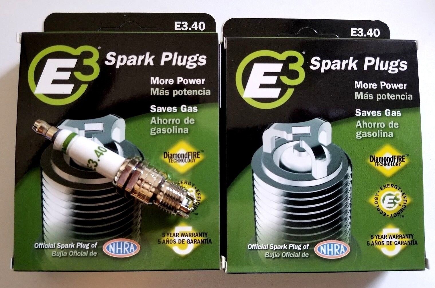 E3.40 E3 Premium Automotive Spark Plugs – 8 SPARK PLUGS part 100,000 Miles or 5