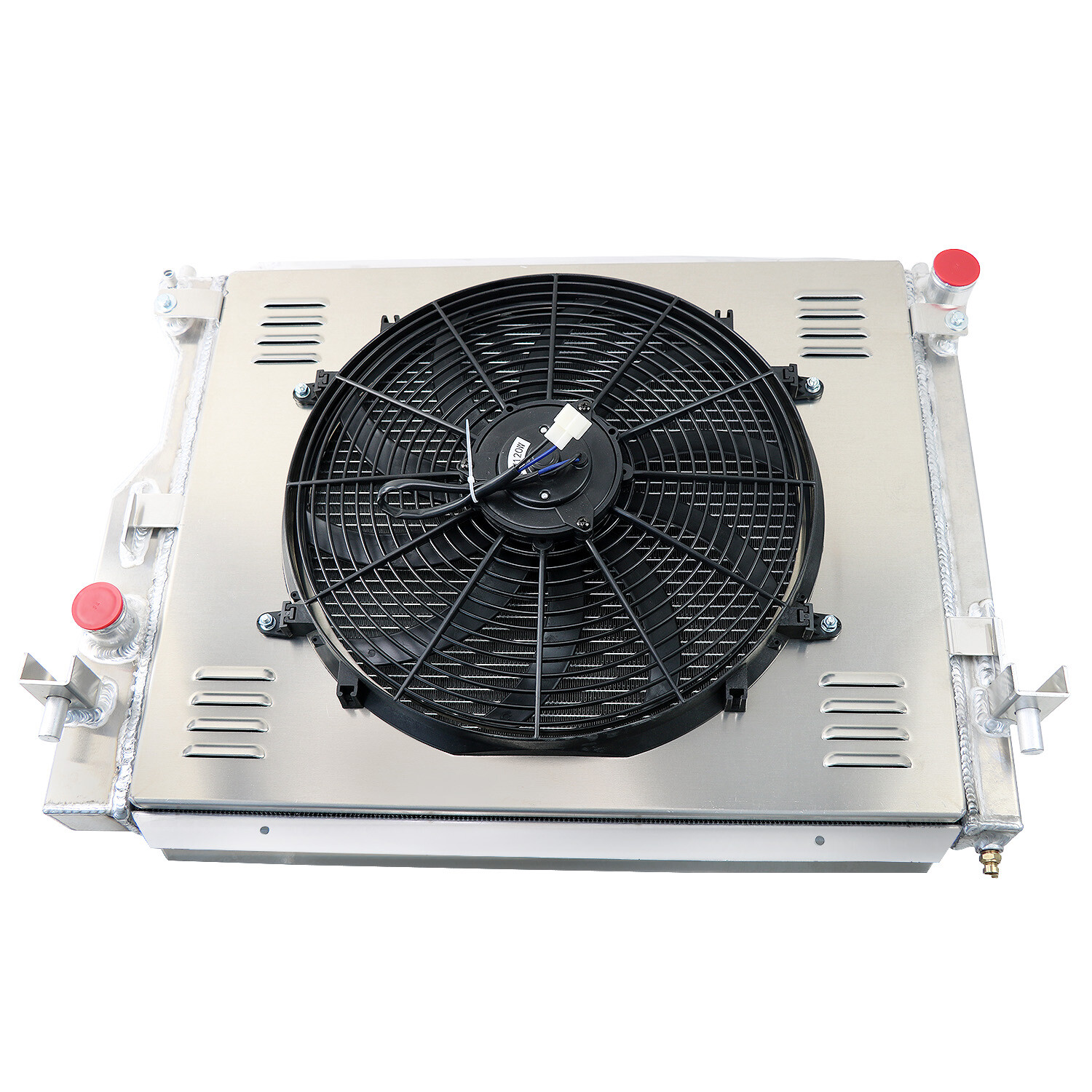 For 2005-2014 2008 Ford Mustang 3.9/5.0L V8 3 Rows Aluminum Radiator+Shroud Fan.