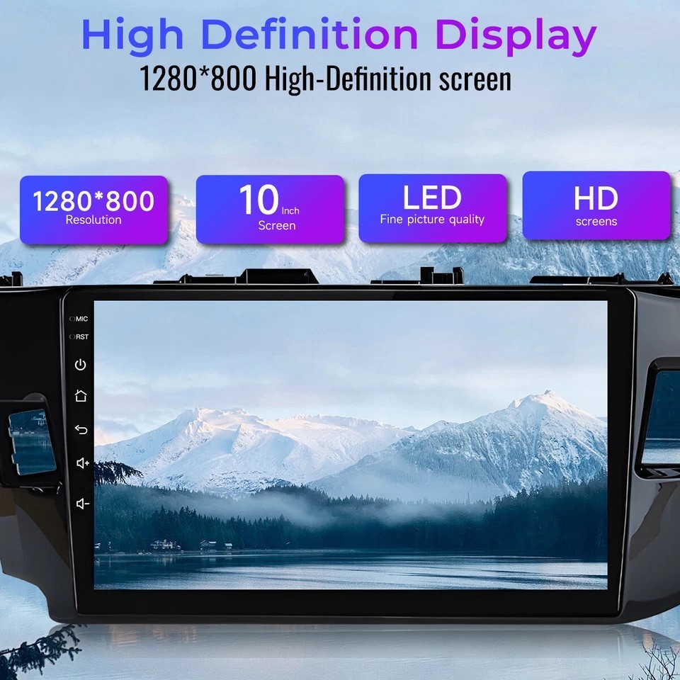 For Toyota Corolla 2014-2016 Apple CarPlay GPS WiFi Android 15 Car Stereo Radio