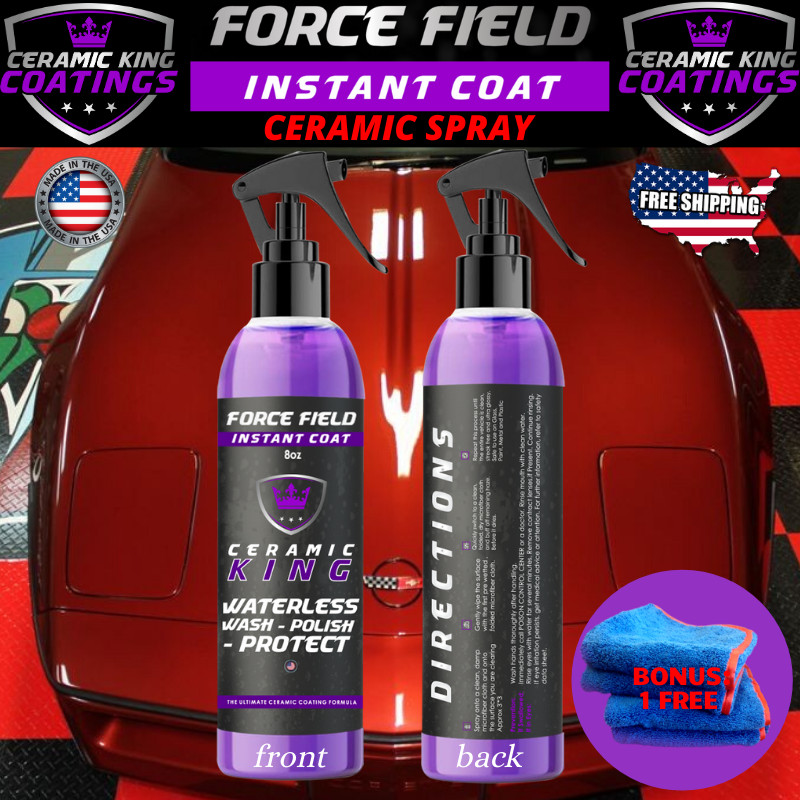 FORCE FIELD NANO CERAMIC CAR COATING SPRAY PRO PAINT SEALANT CAR POLISH WAX