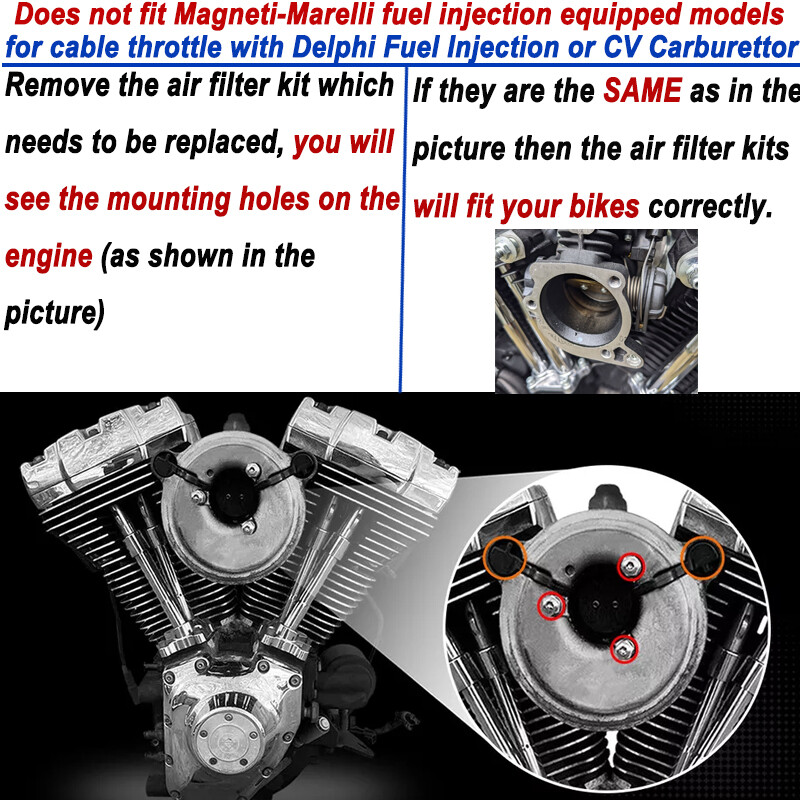 Air Cleaner Intake Filter Kit US For Harley Touring Road Glide Softail FXST Dyna