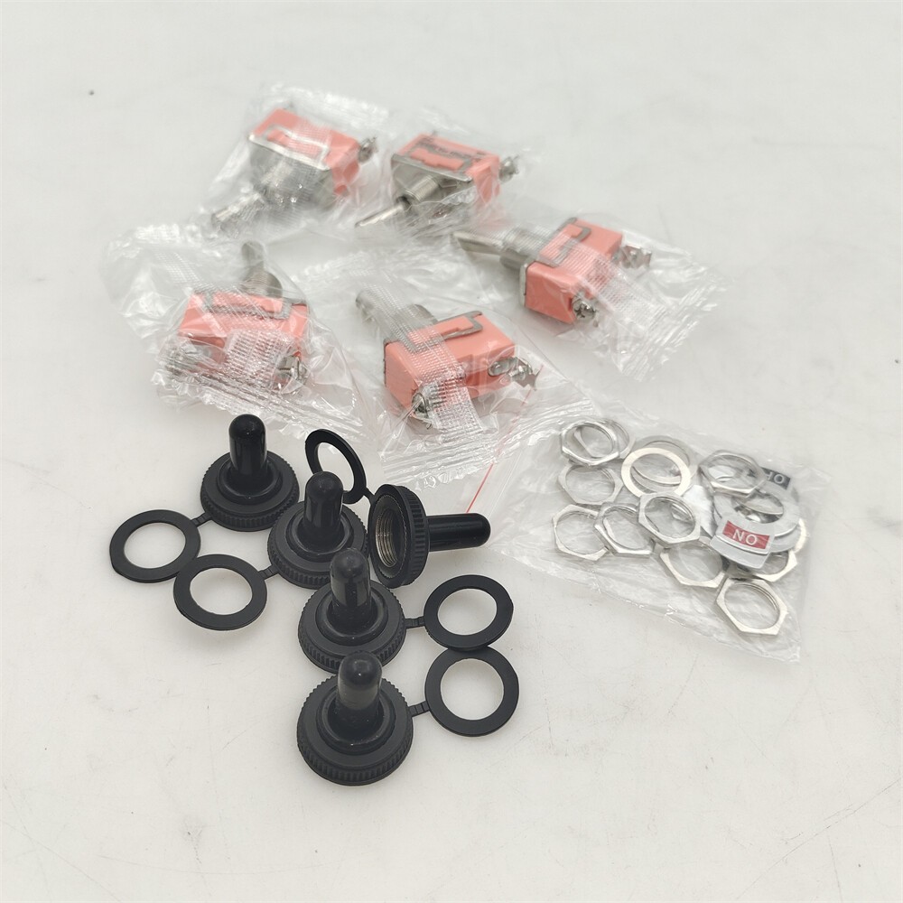 5X SPST Solid Metal Toggle Switch ON/OFF Single Pole 12V for Marine & Automotive