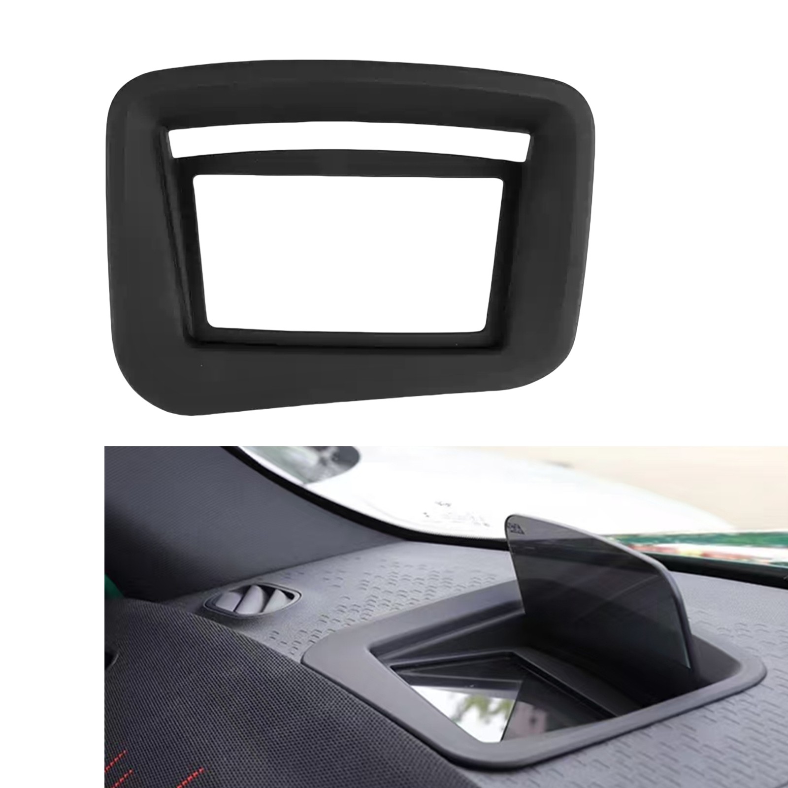 1x Black Heads-up Display Protective Frame Panel For Mini Countryman U25 2024-25